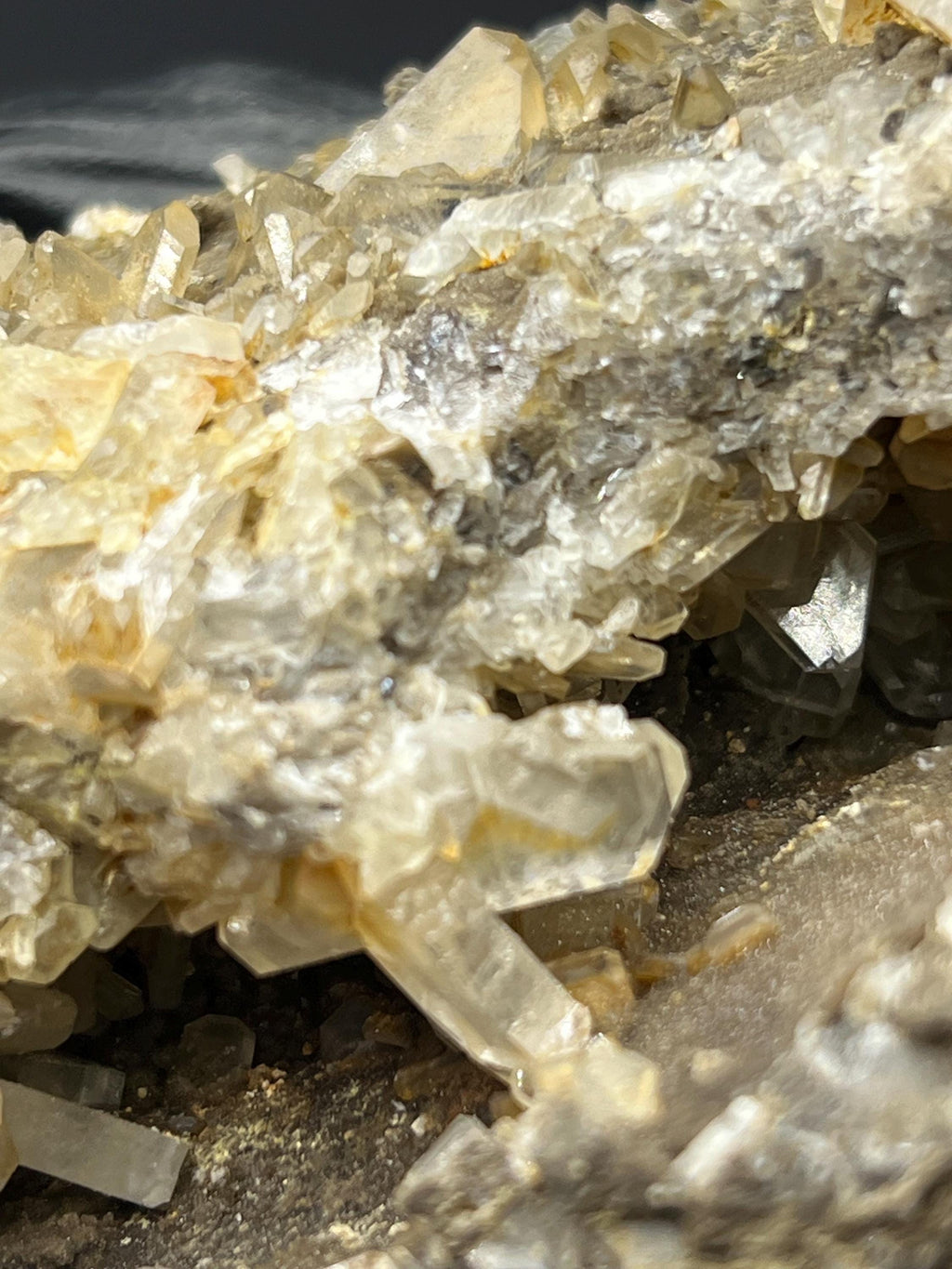 Barite Crystals With Chalcedony - Crystal Gemstone AE 