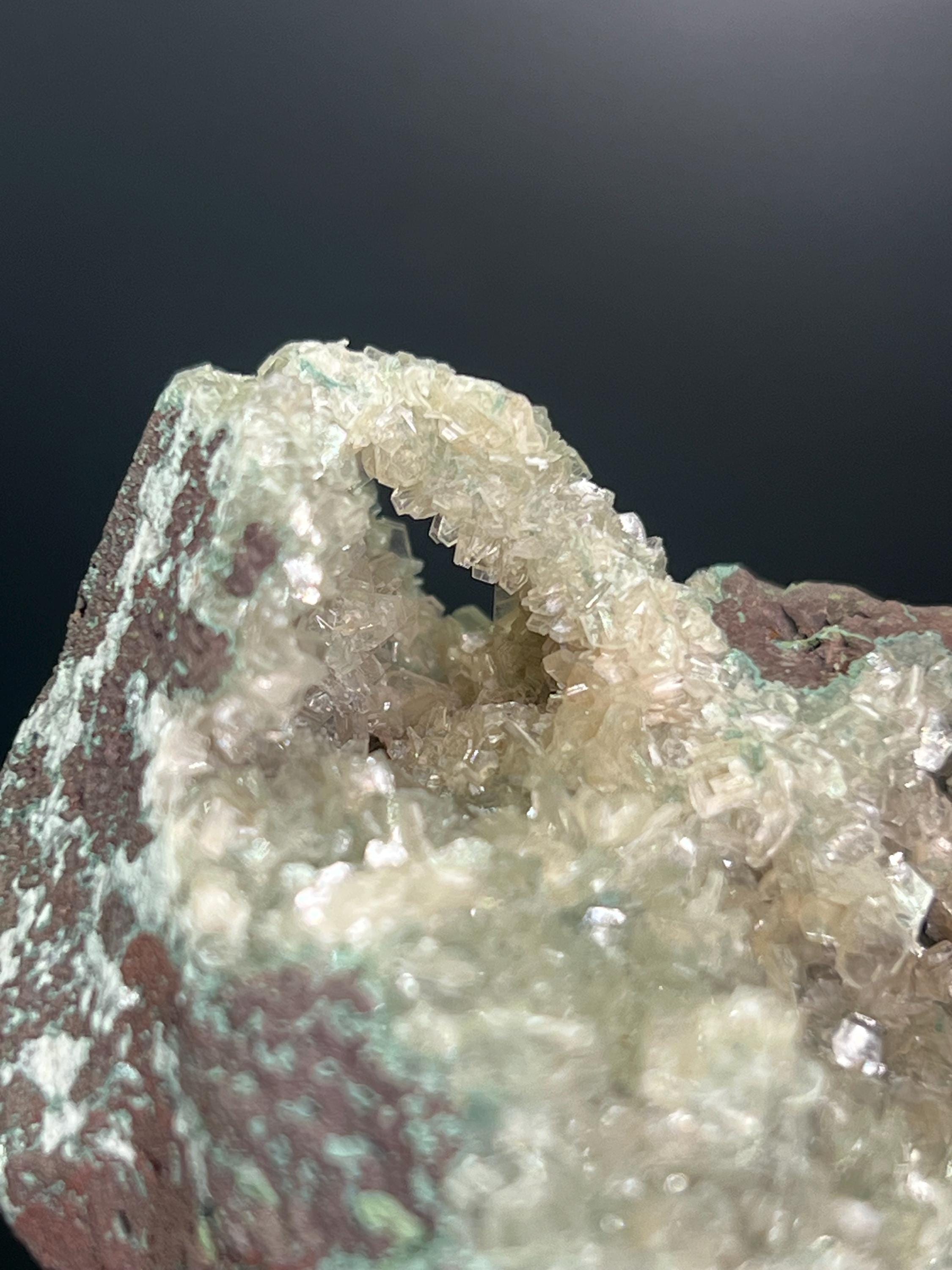 Rosasite With Quartz - Crystal Gemstone AE 
