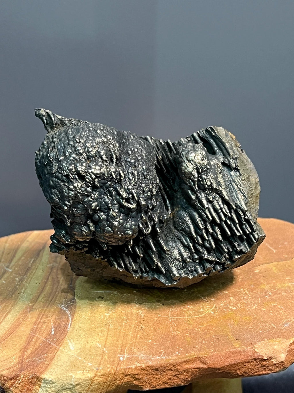 Very Special Golden Color Stalactite Goethite, For Special Collector Item - Crystal Gemstone AE 