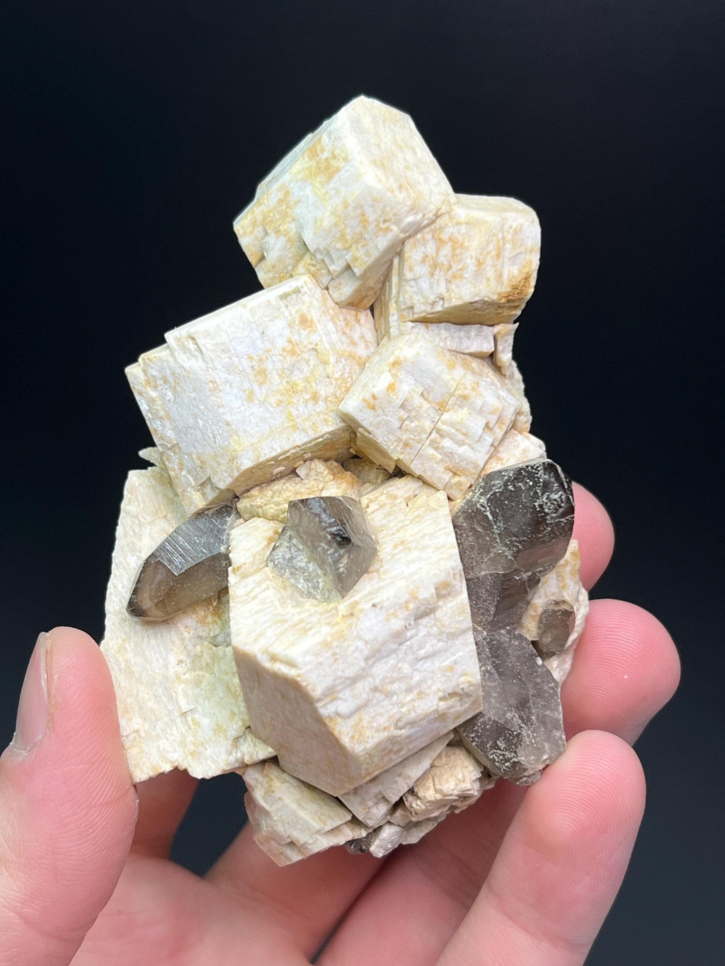 Smoky Quartz With Dolomite - Crystal Gemstone AE 