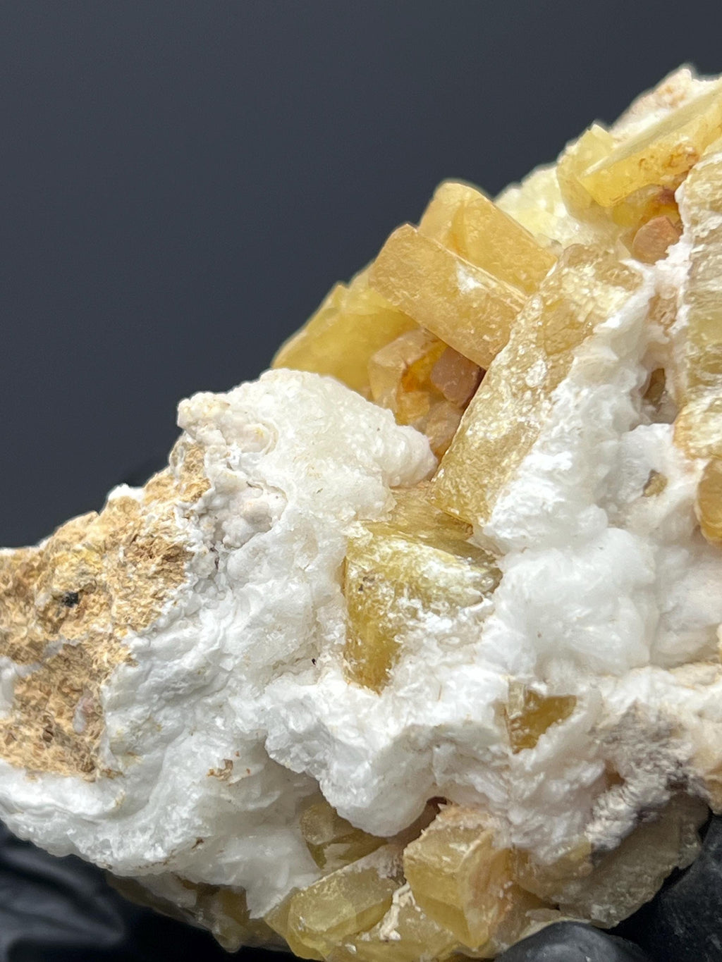 Yellow Barite Specimen - Crystal Gemstone AE 