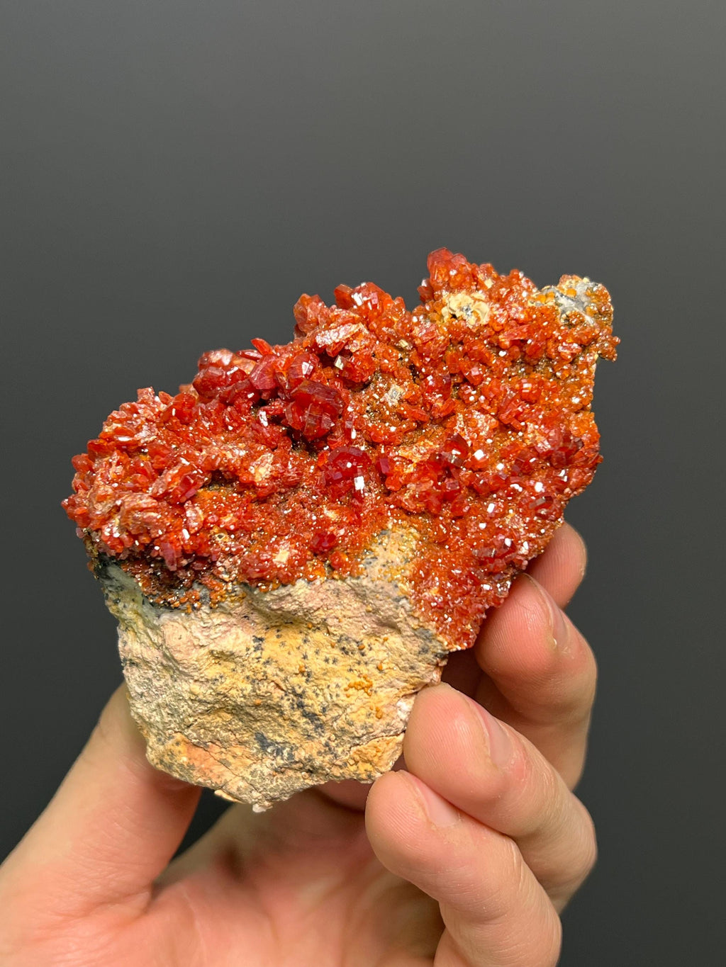 Vanadinite Specimen - Morocco - Crystal Gemstone AE 