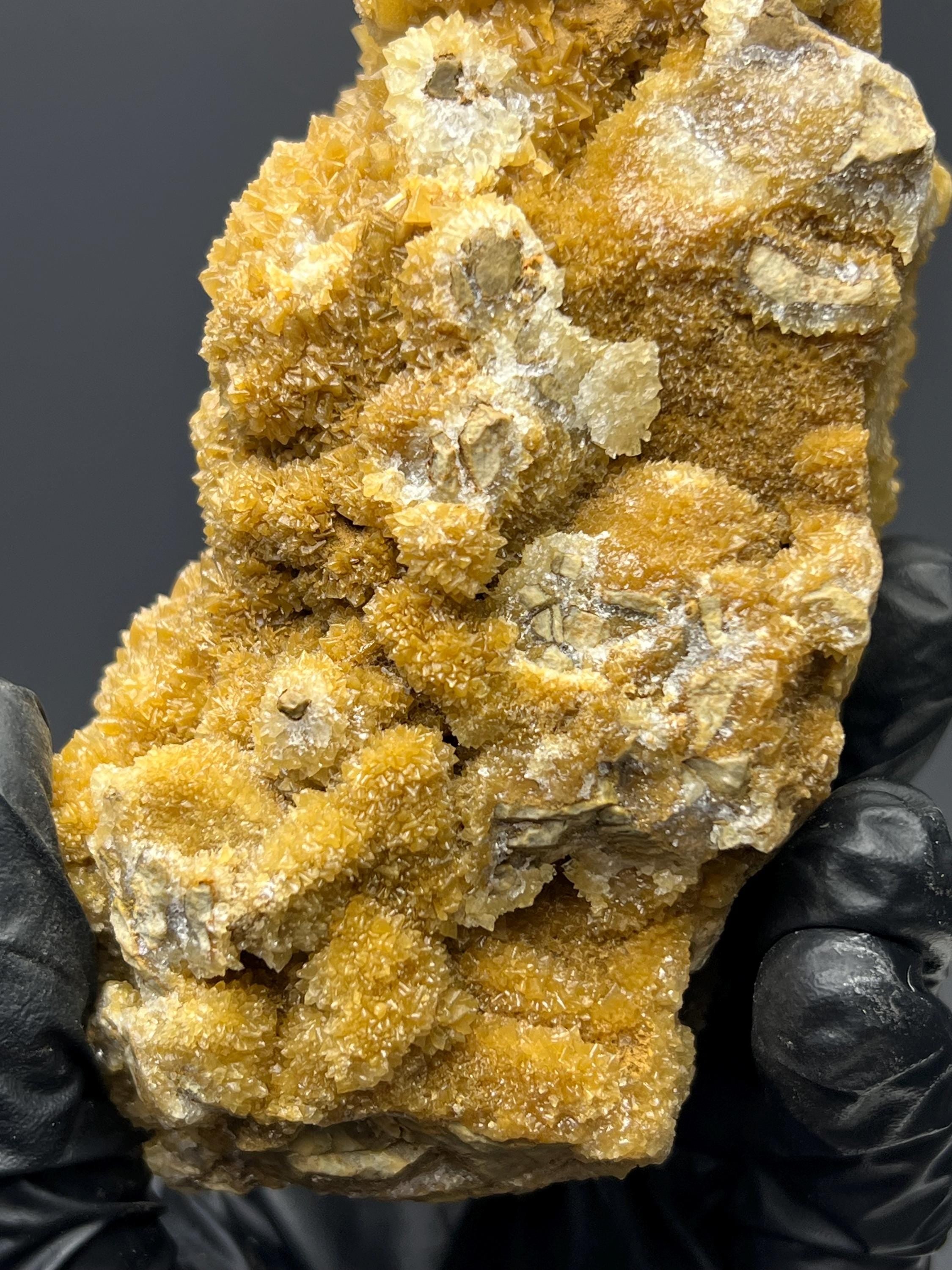 Orange Crystal Calcite Specimen - Kayseri, Turkey - Crystal Gemstone AE 