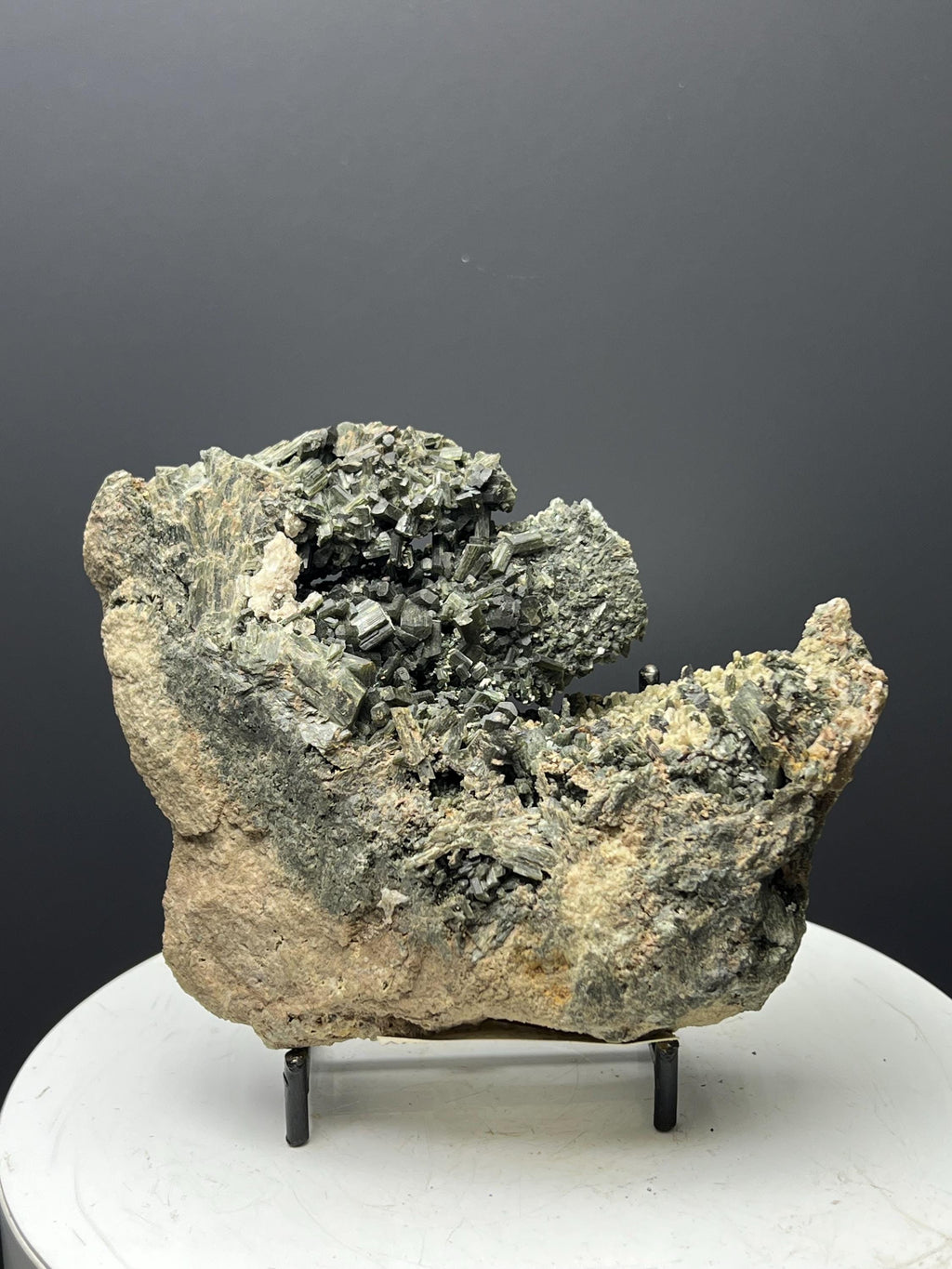 Actinolite, Sphalerite, Calcite And Barite Specimen - Crystal Gemstone AE 