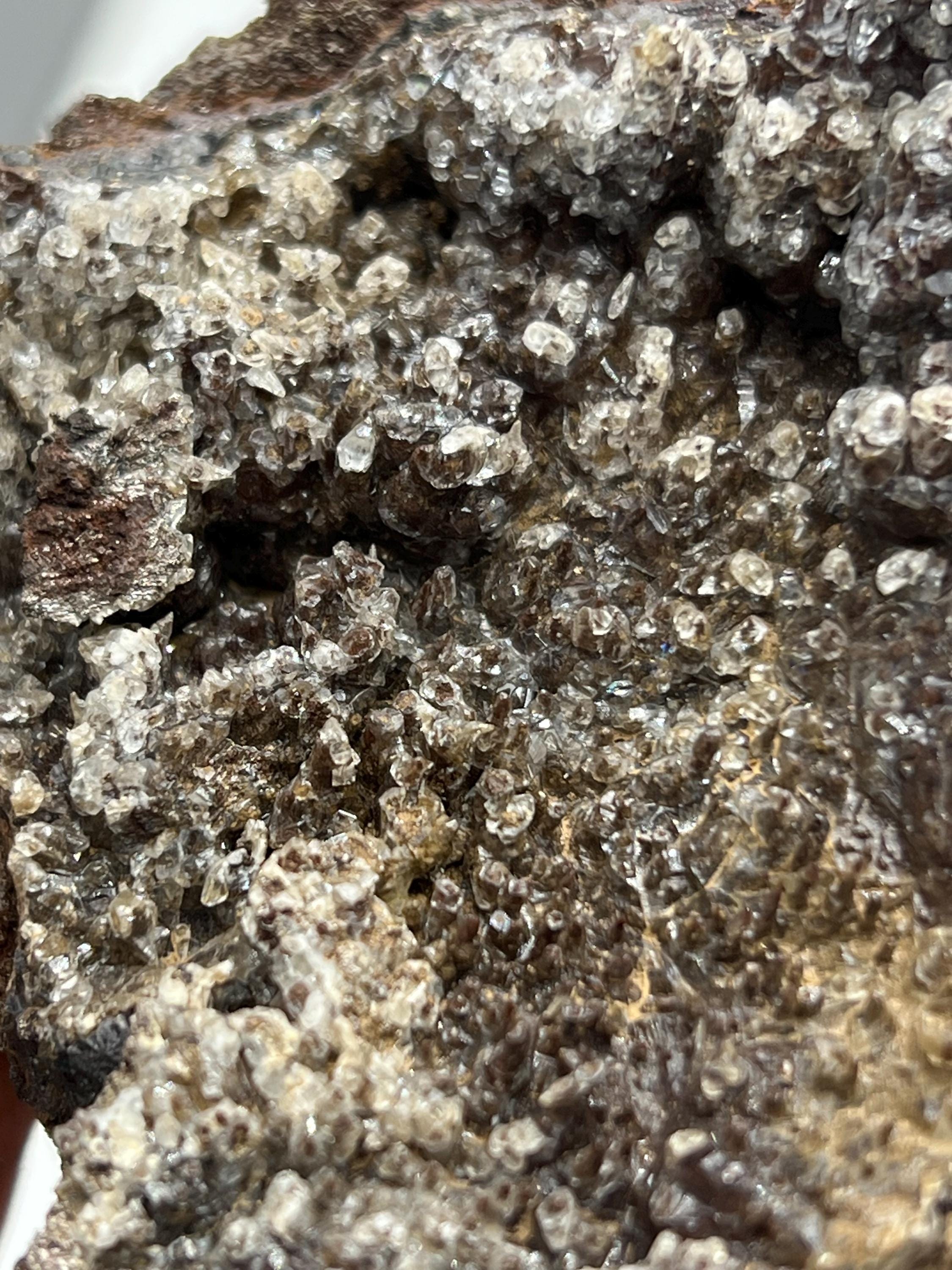 Special Formation, Crystal Calcite With Hematite Small Stalactites, From Turkey - Crystal Gemstone AE 