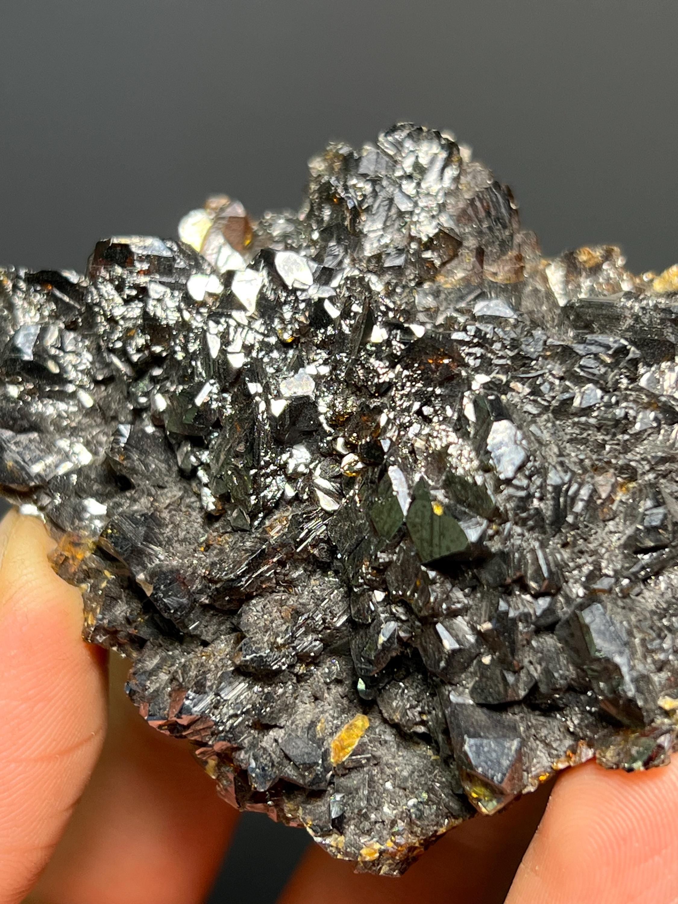 Special Piece! Dark Red Colors Alloy Sphalerite Specimen - China - Crystal Gemstone AE 