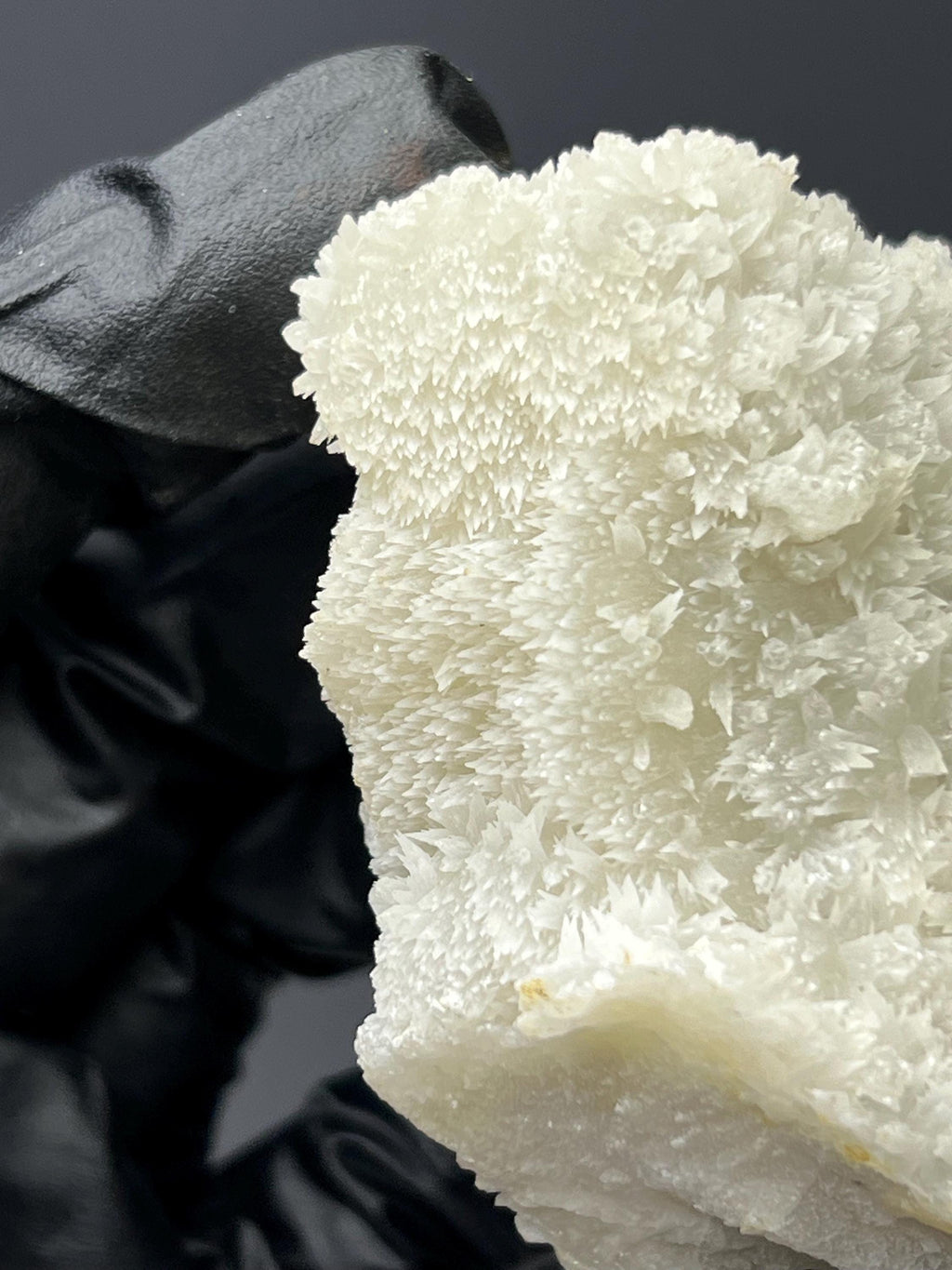 Snow Calcite With Crystal Quartz - Crystal Gemstone AE 