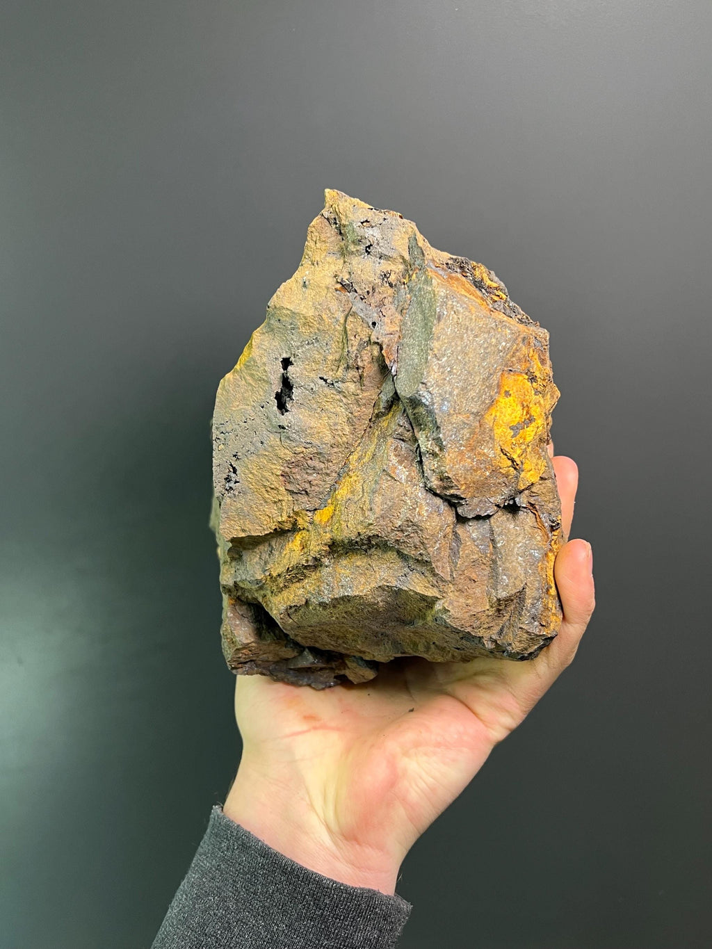 Museum Grade Large Size Limonite And Specularite On Stalactite Goethite - Crystal Gemstone AE 