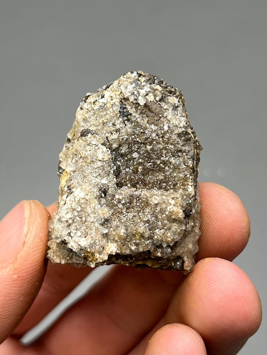 Very Special, 2 Sided Crystal Calcite On Hematite Mineral, From Turkey - Crystal Gemstone AE 