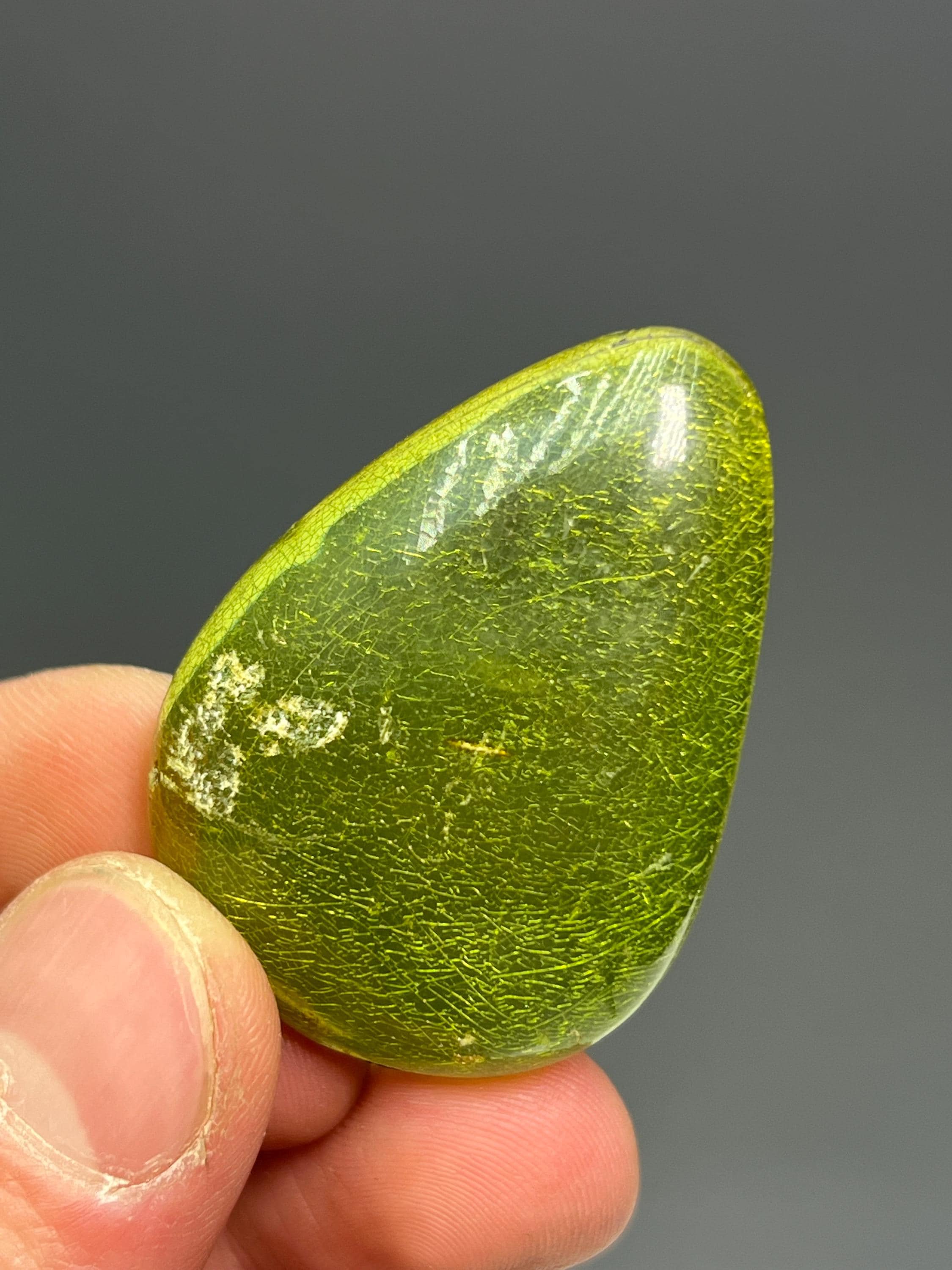 Rare! Green Amber Specimen - Crystal Gemstone AE 