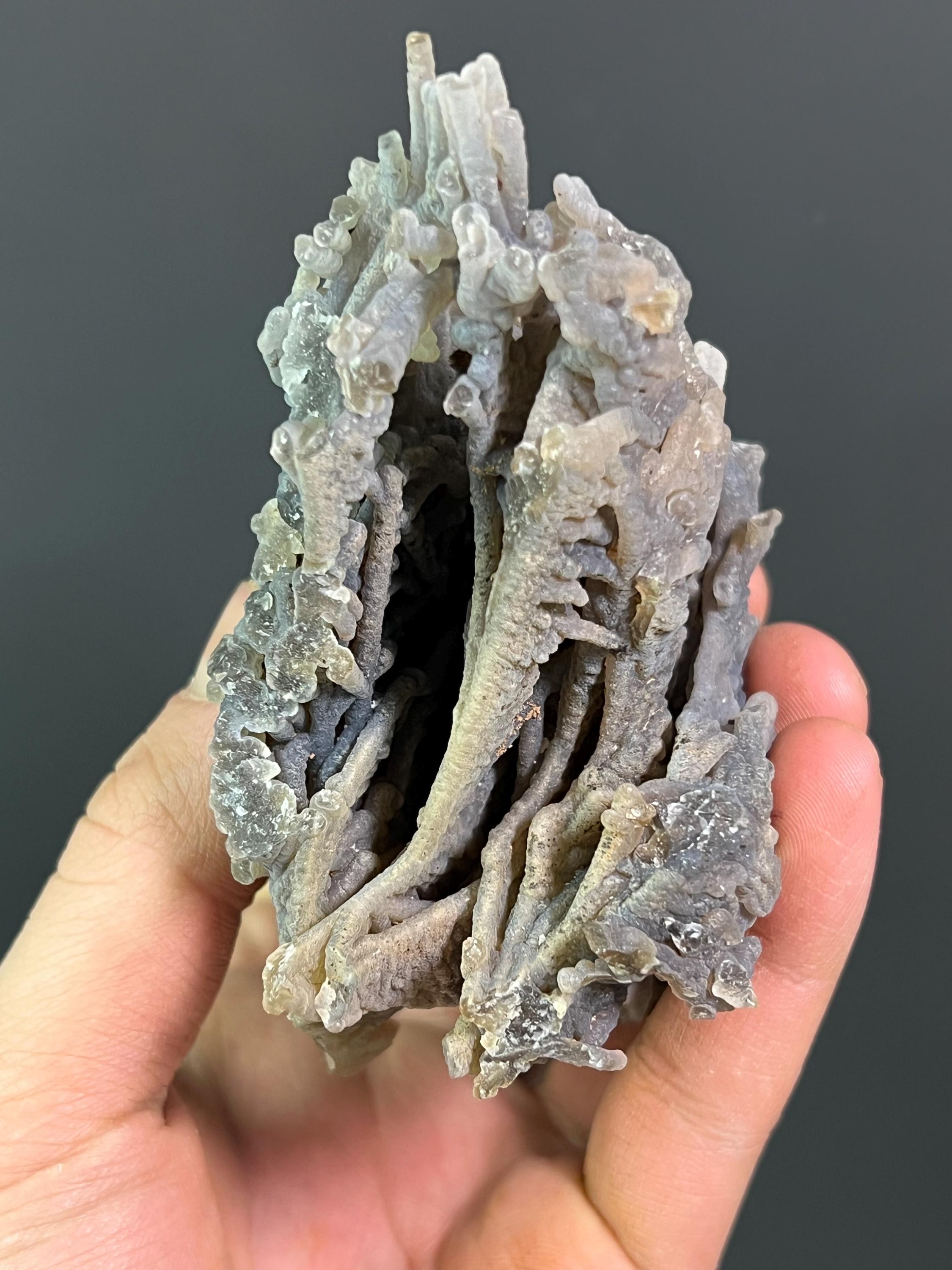 Stalactite Chalcedony - Crystal Gemstone AE 