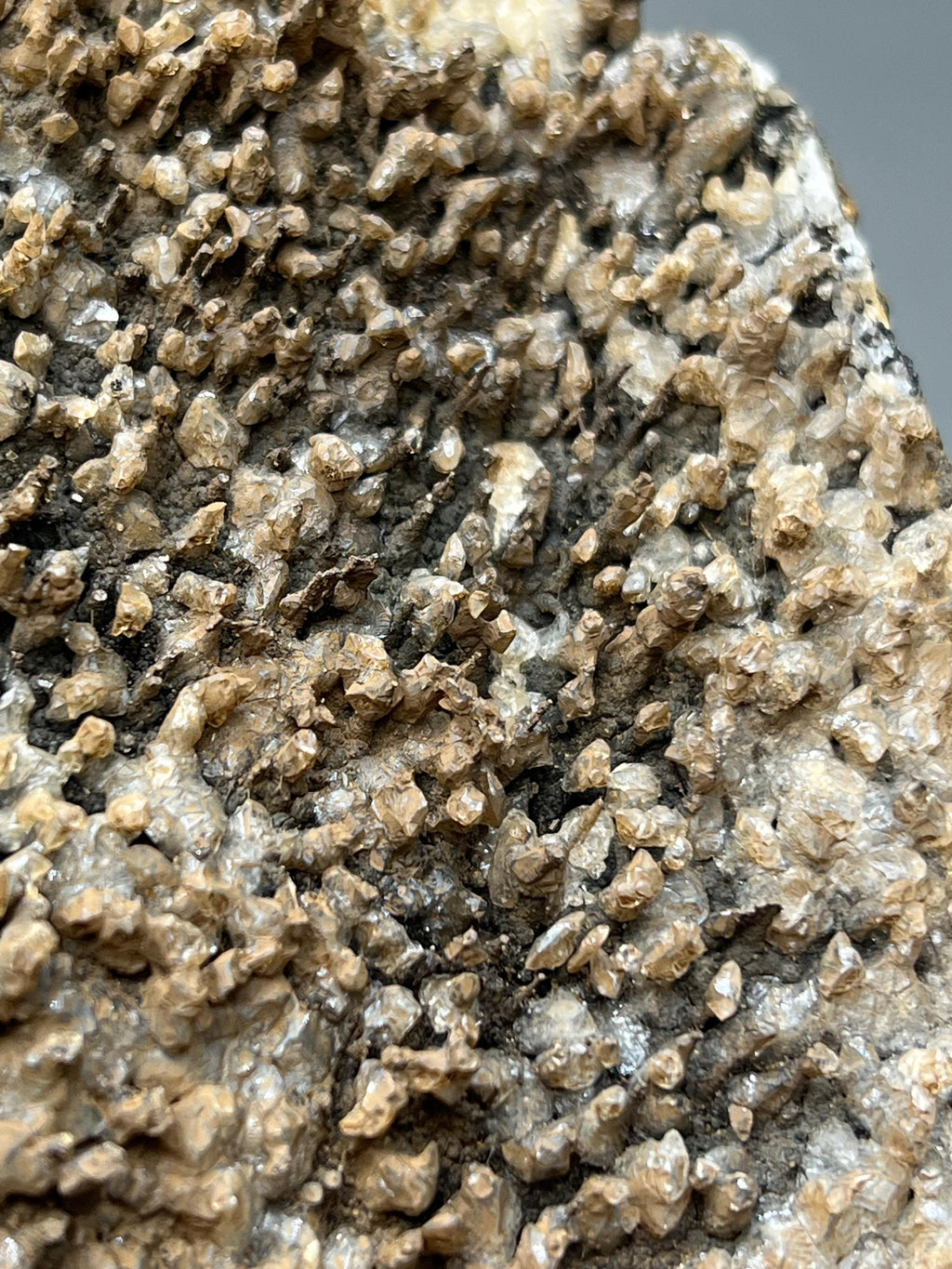 Very Special, Crystal Calcite On Hematite Small Stalactites, Special Collection Piece - Crystal Gemstone AE 