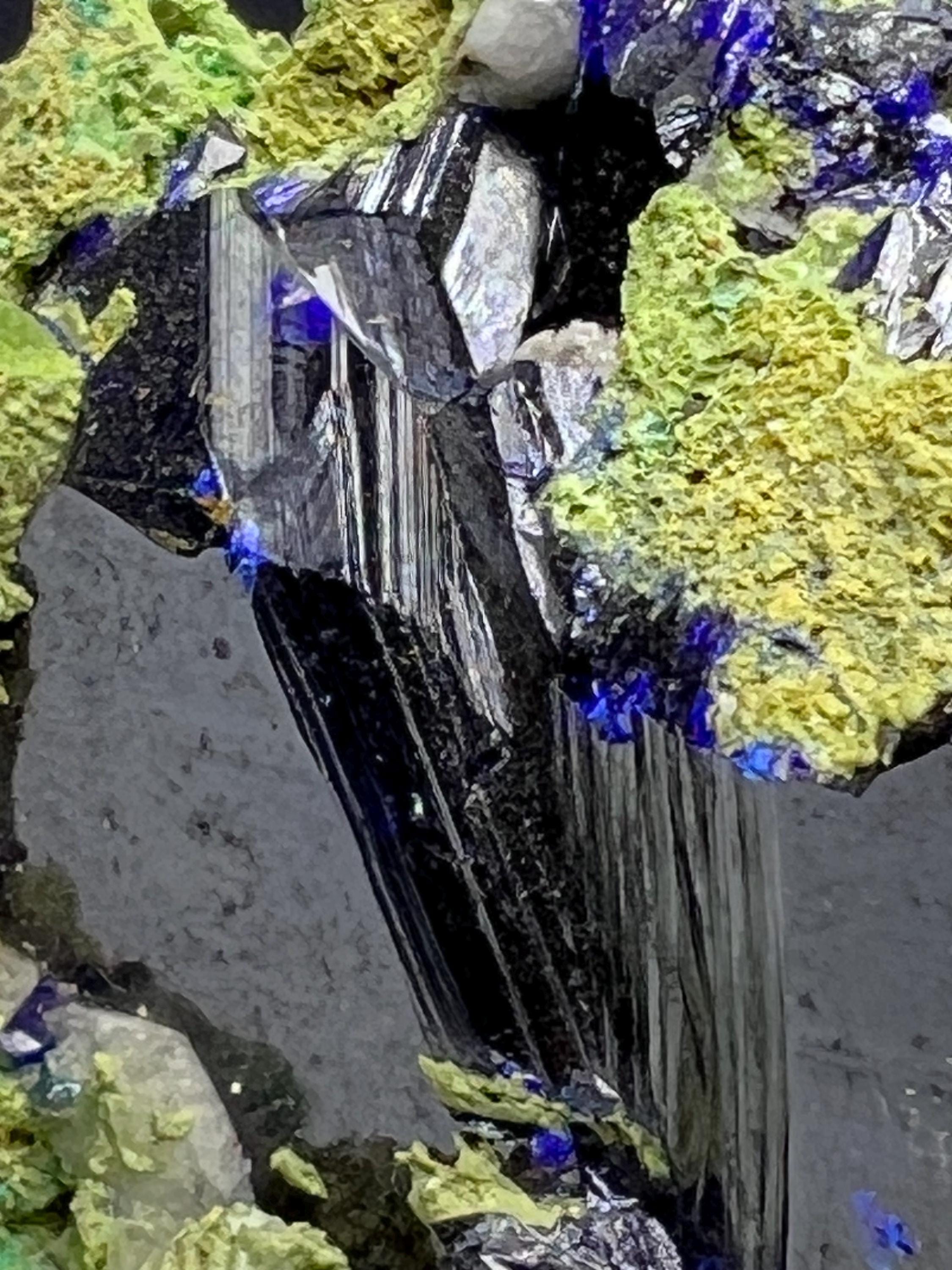 Double Sided Very Special High Grade Azurite With Malachite Specimen - Crystal Gemstone AE 