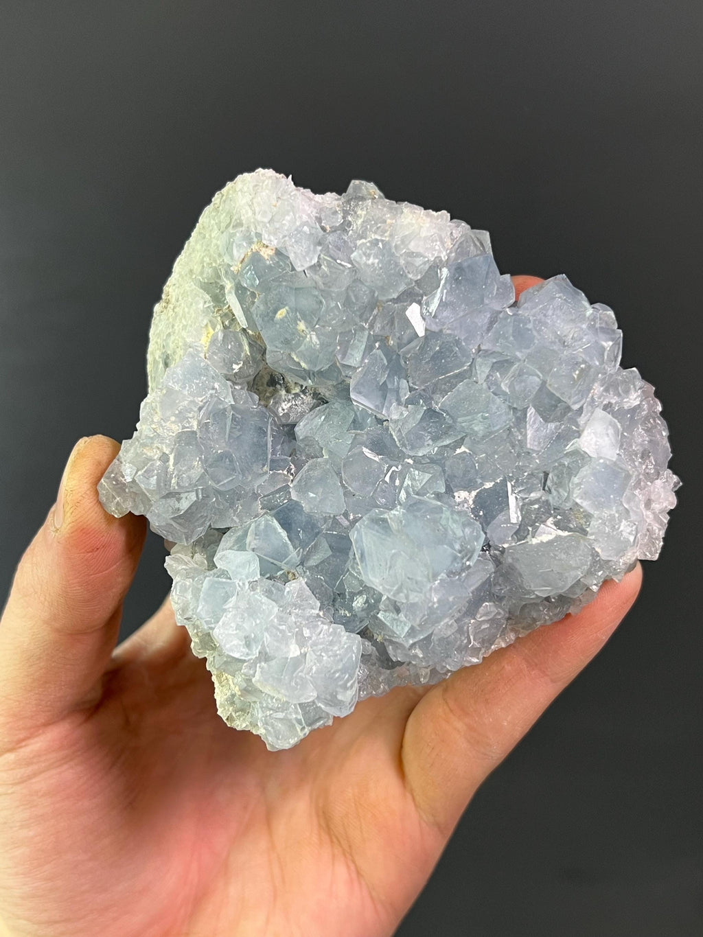 Blue Celestite Crystal - Crystal Gemstone AE 