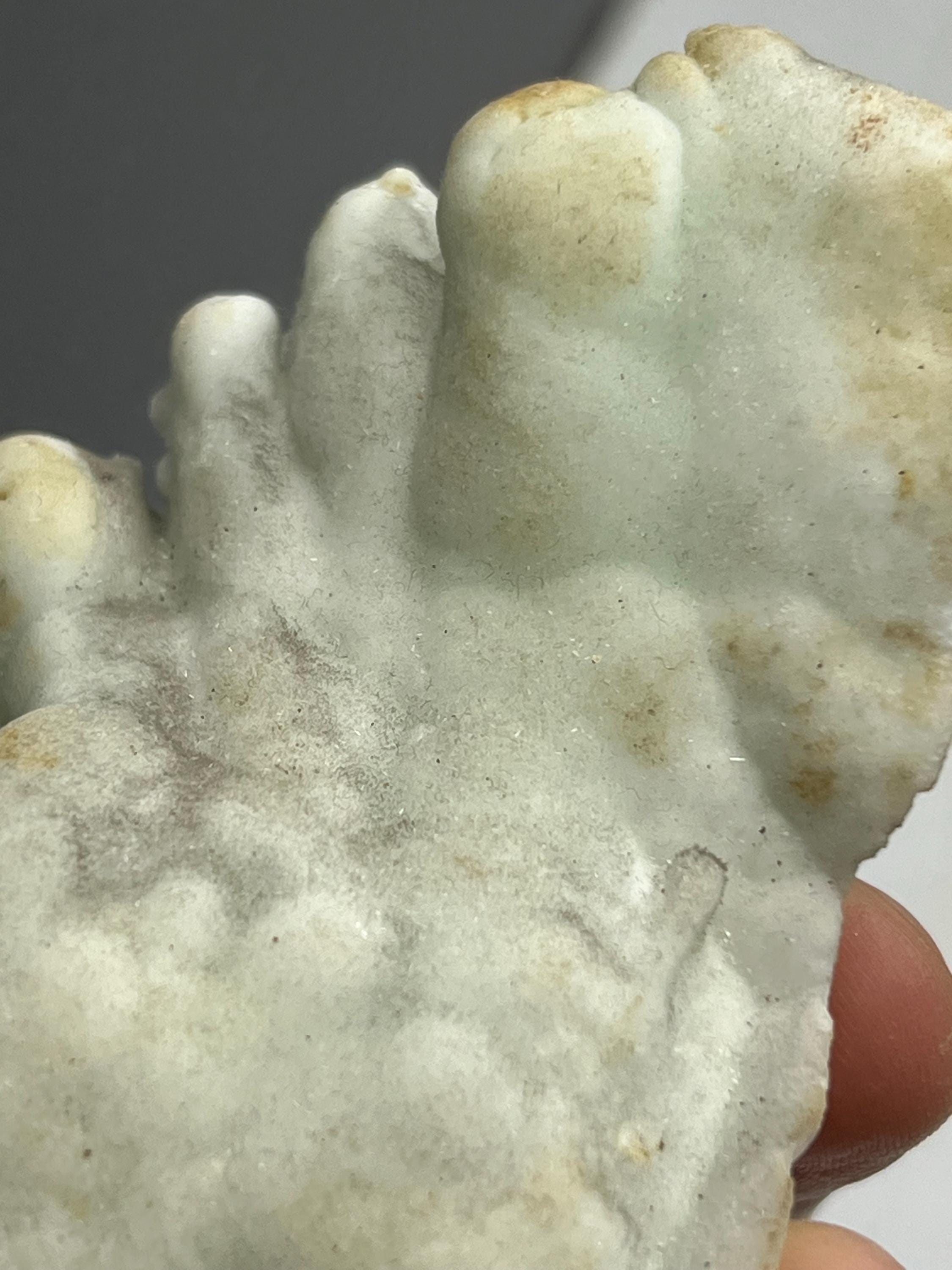 Special Formed And Showy Turquoise Aragonite Mineral, From Turkey - Crystal Gemstone AE 