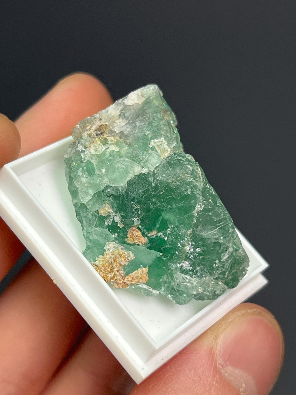 Green Fluorite Specimen - Crystal Gemstone AE 