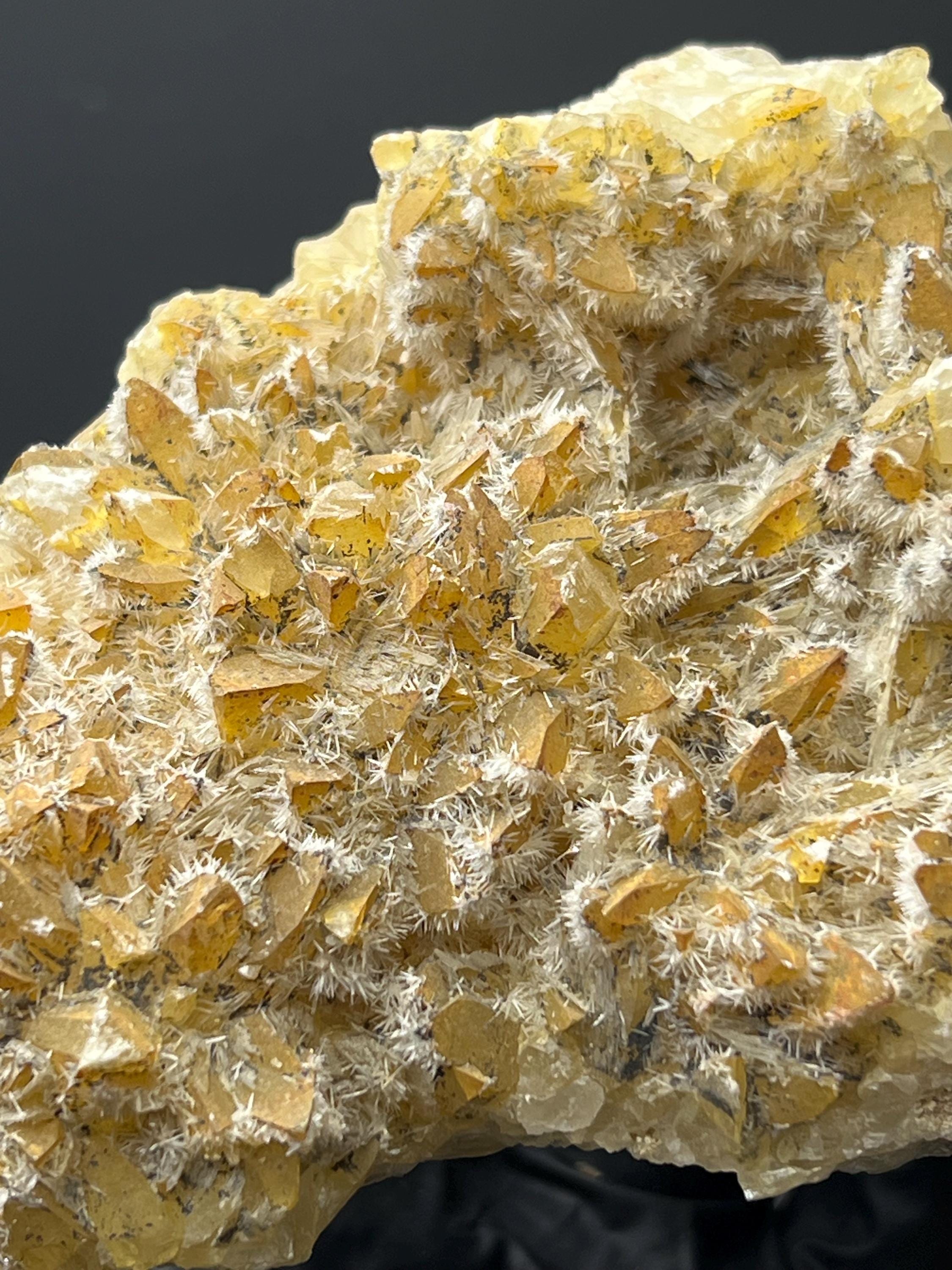 Feather Crystal Calcite Specimen - Crystal Gemstone AE 