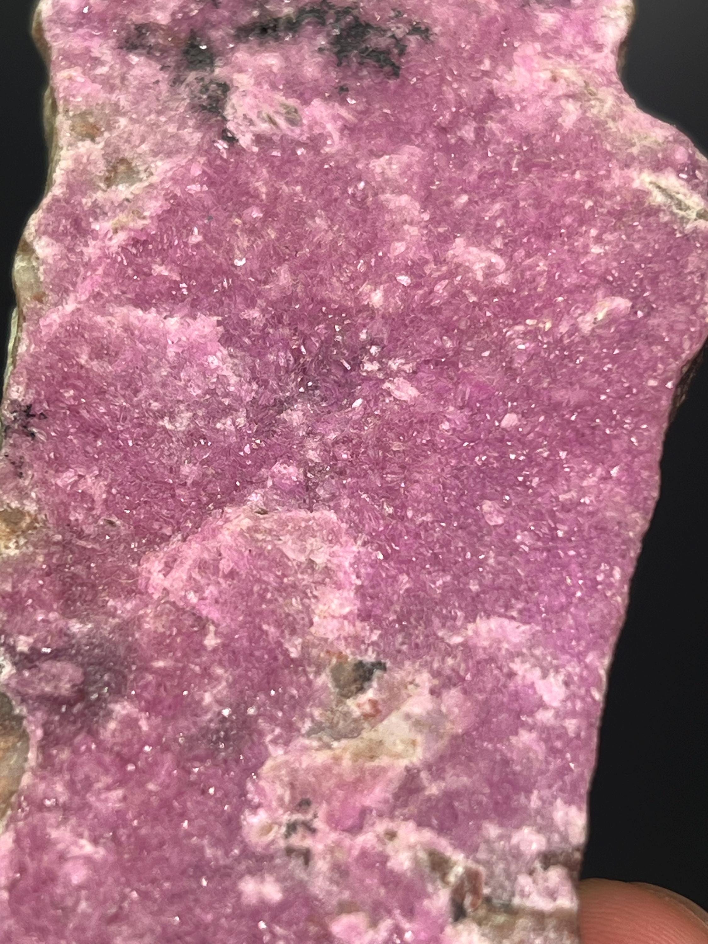 Pink Natural Salrose Cobaltoan Dolomite Druzy Specimen - Crystal Gemstone AE 