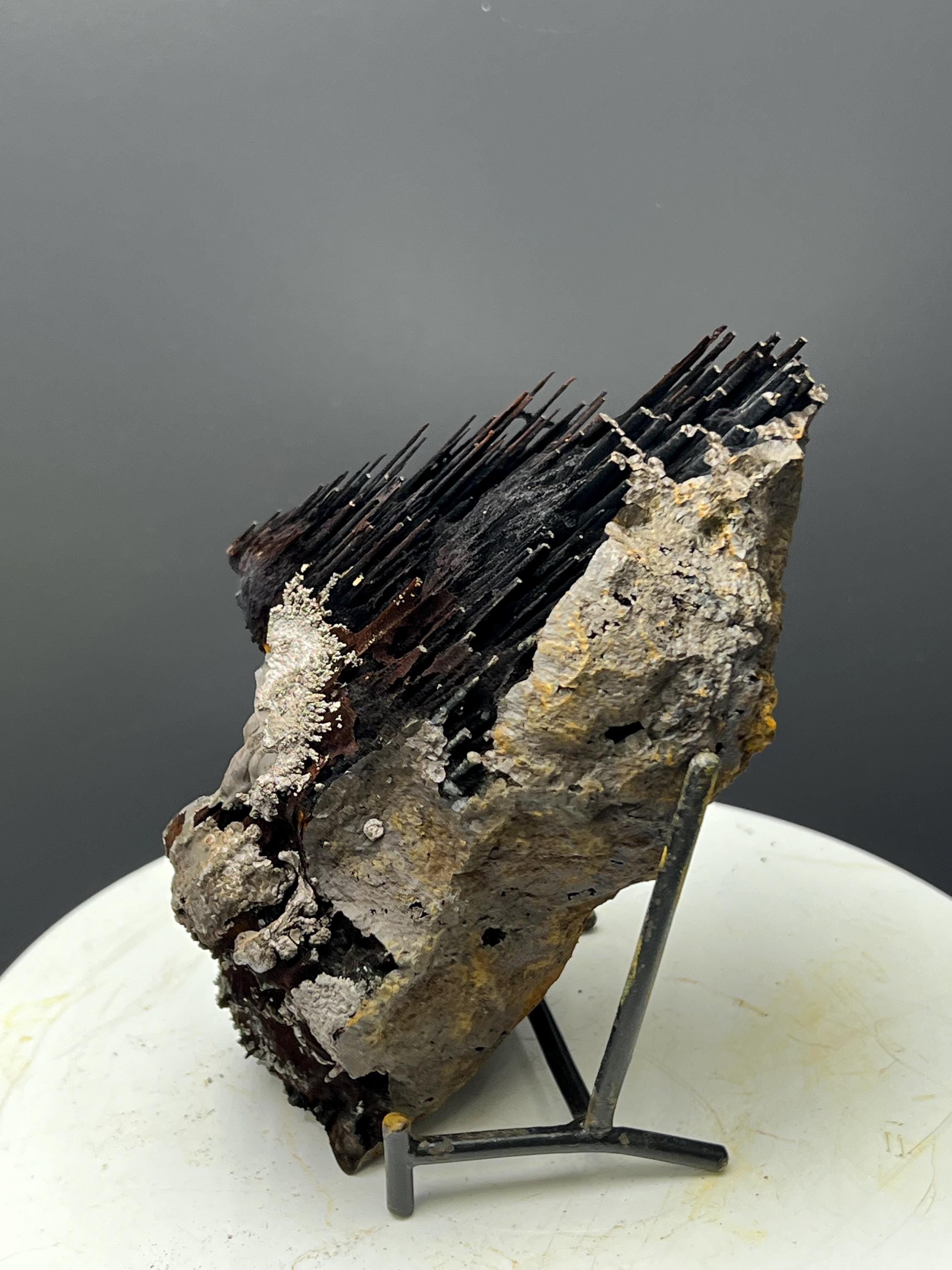 Museum Grade, Very Showy Limonite And Specularite With Stalactite Goethite Specimen - Crystal Gemstone AE 