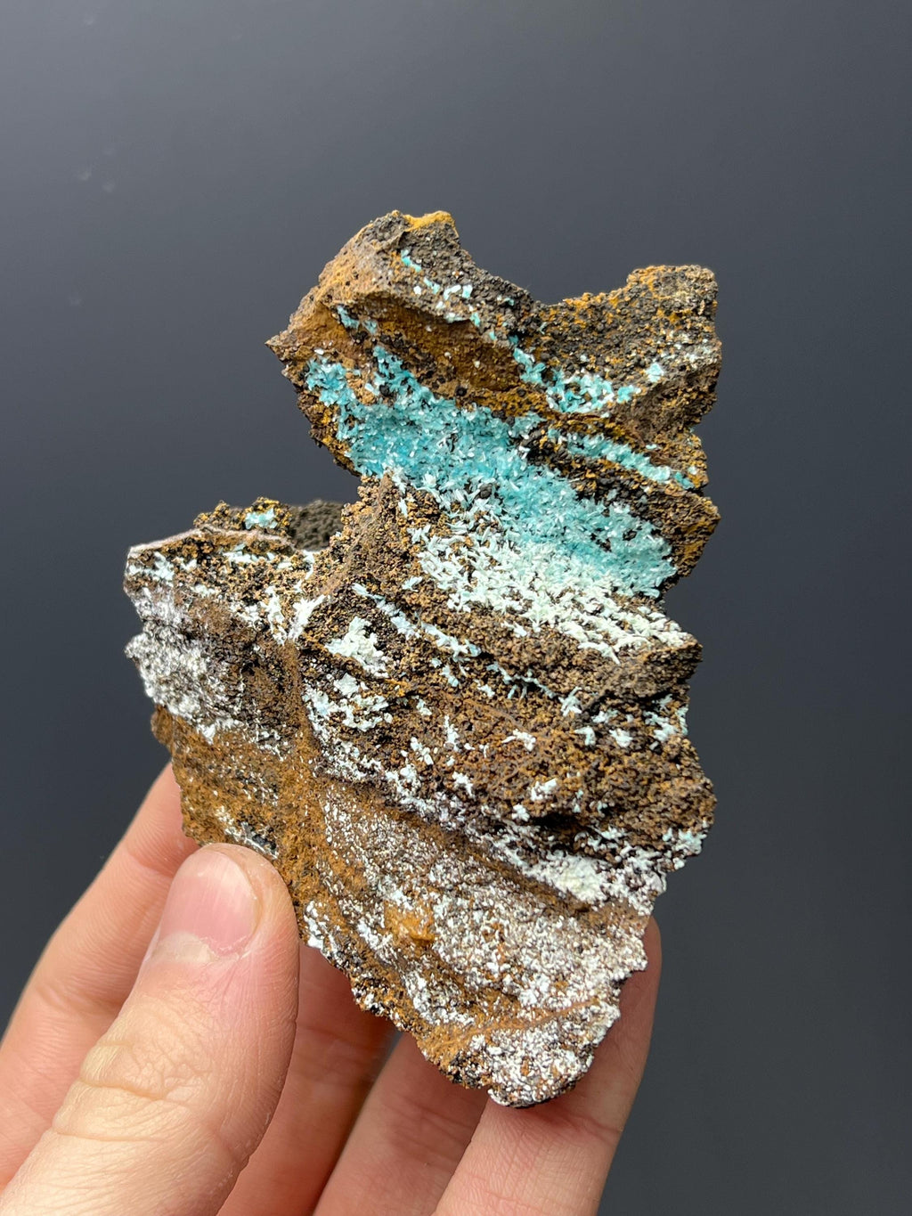 Double Sided Aurichalcite Specimen - Crystal Gemstone AE 