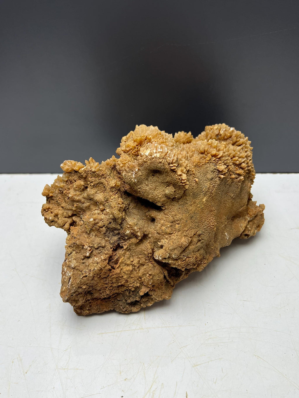 Orange Crystal Calcite Specimen - Crystal Gemstone AE 