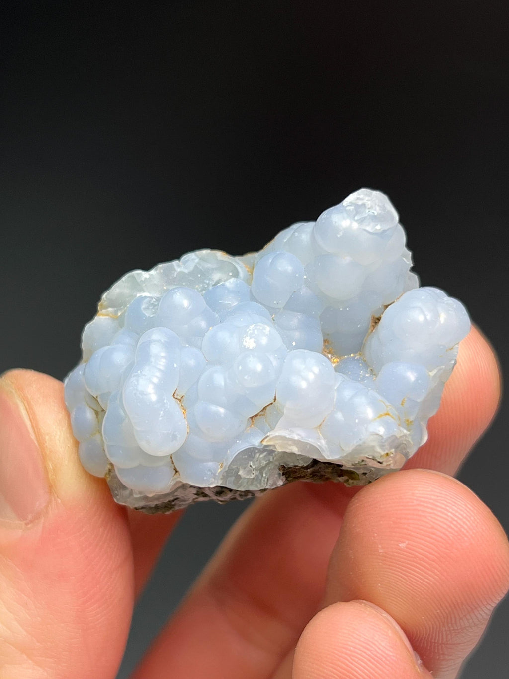 Blue Chalcedony Specimen - Crystal Gemstone AE 