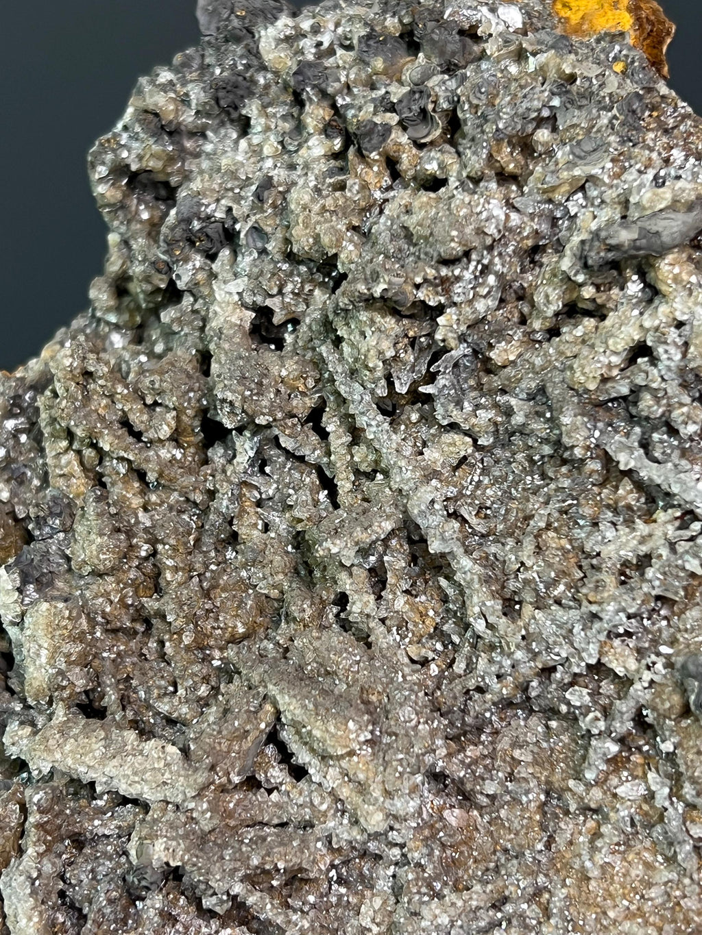 Crystal Calcite With Special Formation Stalactite Goethite - Crystal Gemstone AE 