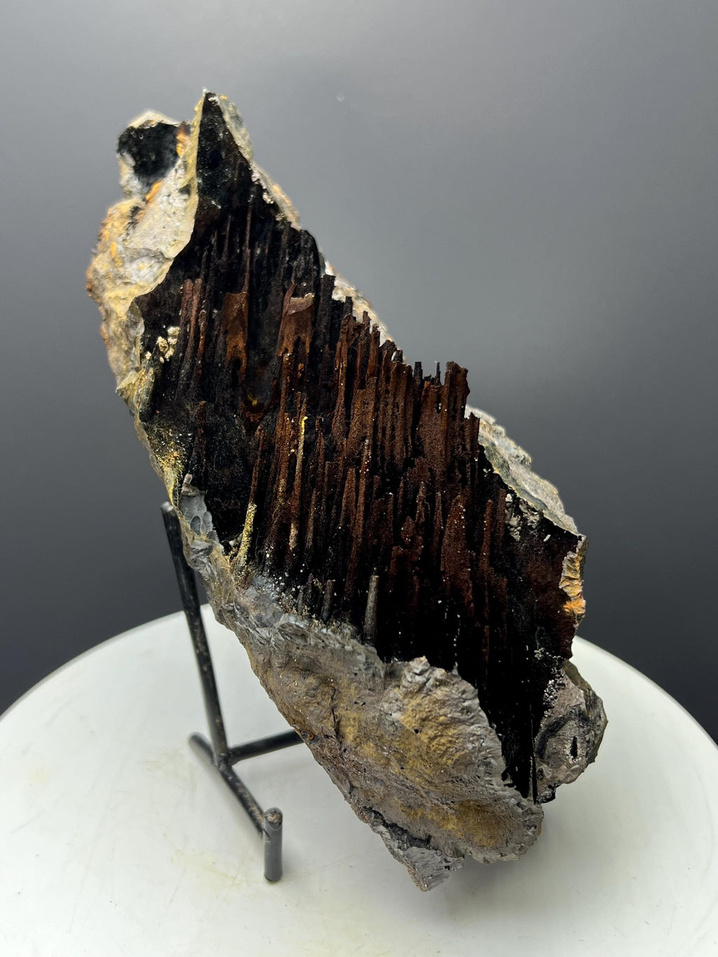Museum Grade, Limonite With Stalactite Goethite, For Special Collection - Crystal Gemstone AE 