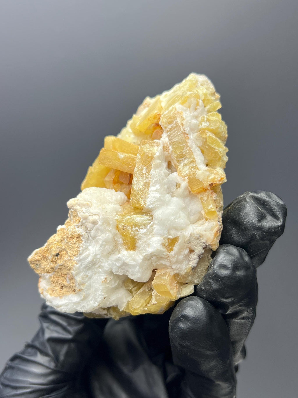 Yellow Barite Specimen - Crystal Gemstone AE 