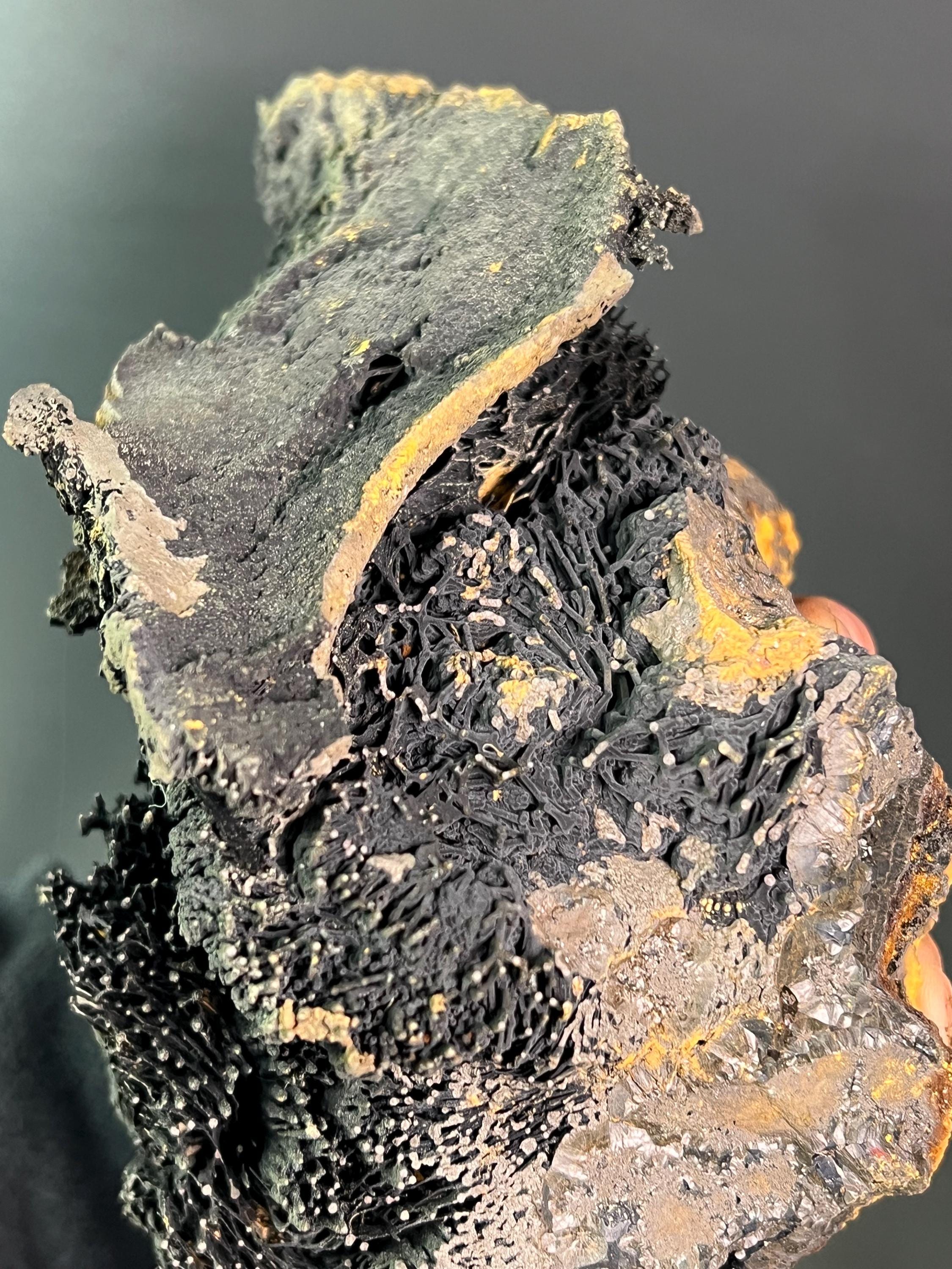 Museum Grade Limonite With Stalactite Goethite - Crystal Gemstone AE 