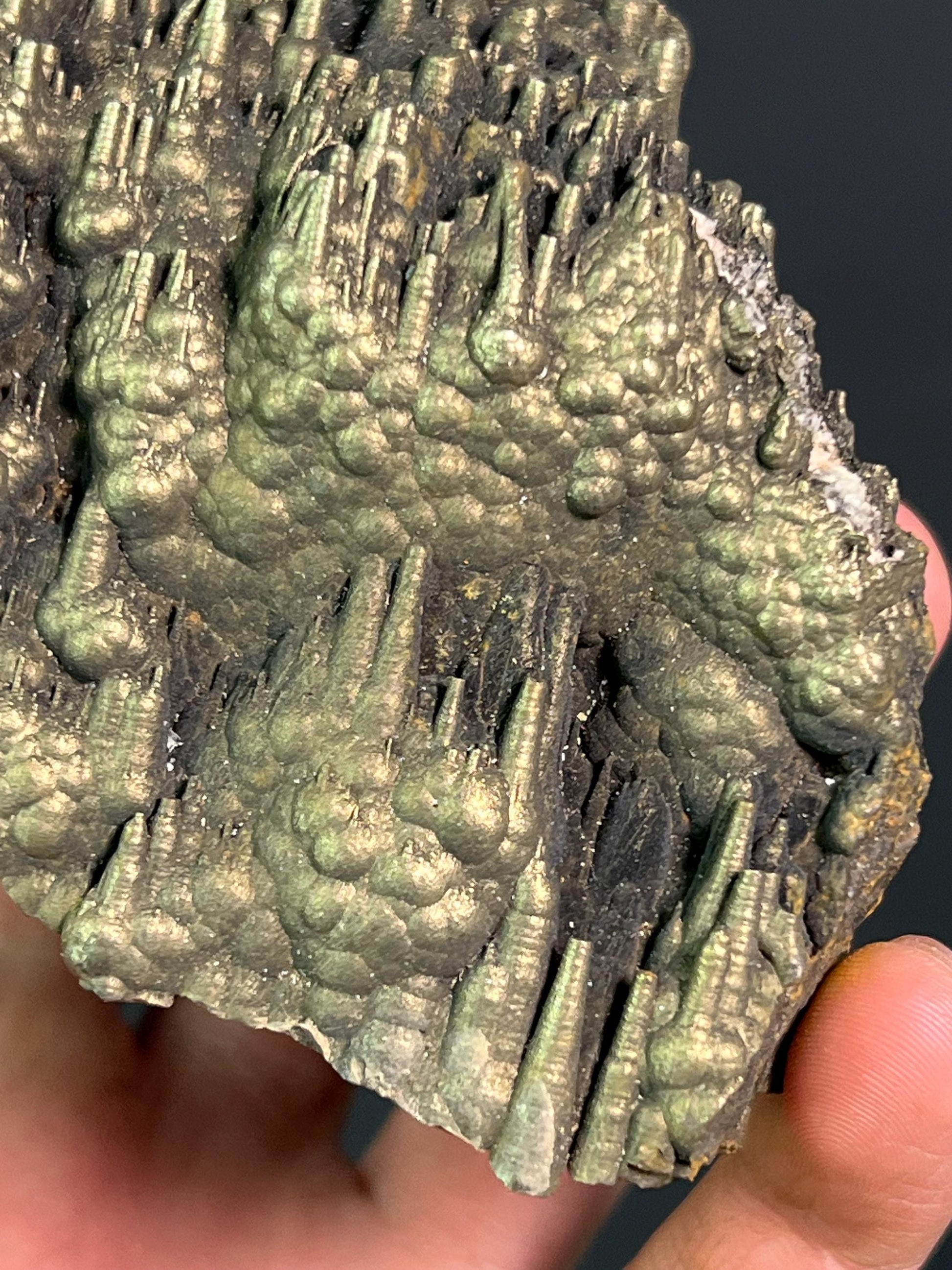 "Museum Grade" Golden Color Stalactite Goethite - Crystal Gemstone AE 