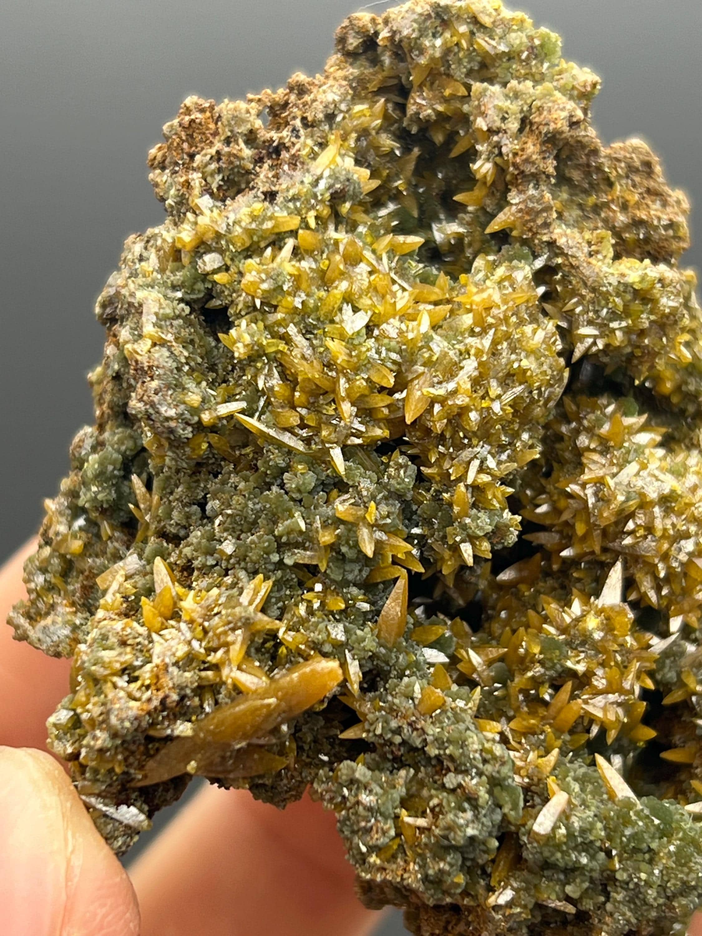 Wulfenite Mimetite, From Austria - Crystal Gemstone AE 