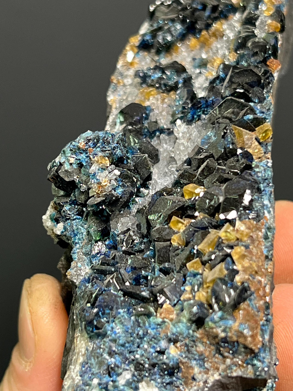 Lazulite Blue Crystals Specimen, 320gram - Crystal Gemstone AE 