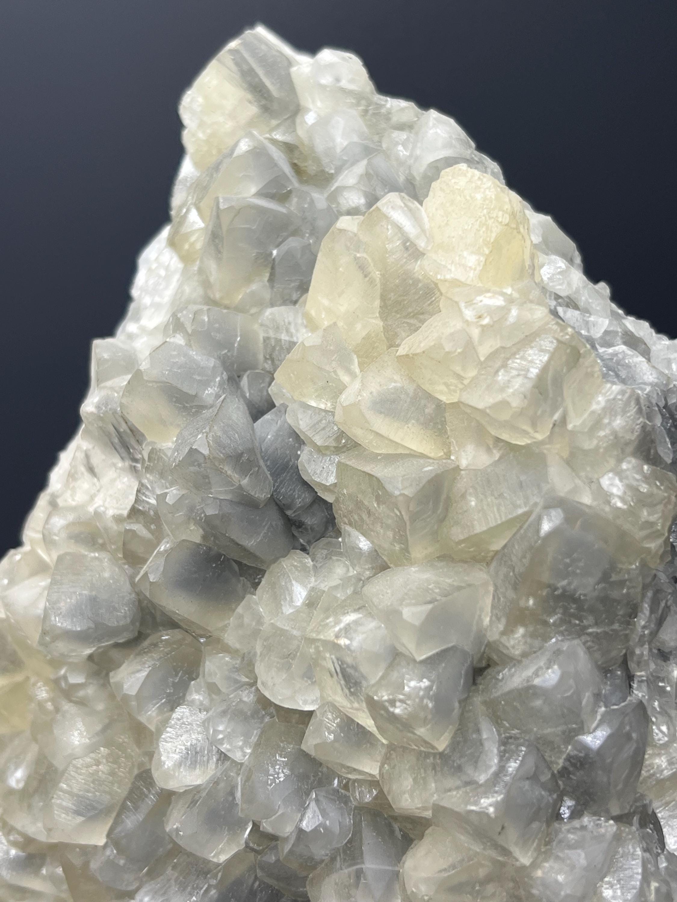 Smoky Gray Calcite Specimen - West Anatolia Crystal - Crystal Gemstone AE 
