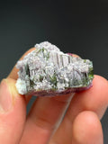 Quartz With Melon Tourmaline - Crystal Gemstone AE 