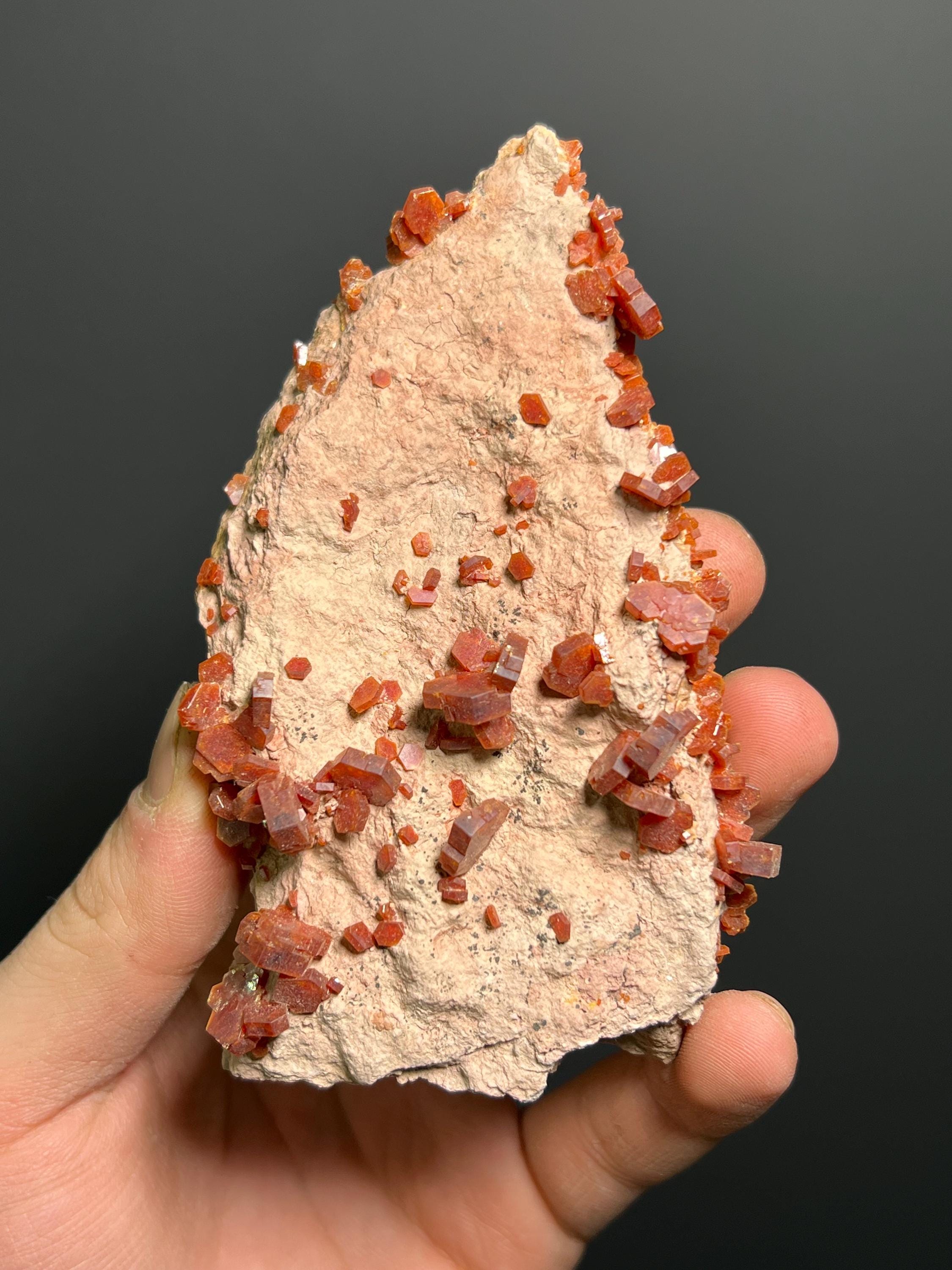 Vanadinite Specimen, 198gram - Crystal Gemstone AE 