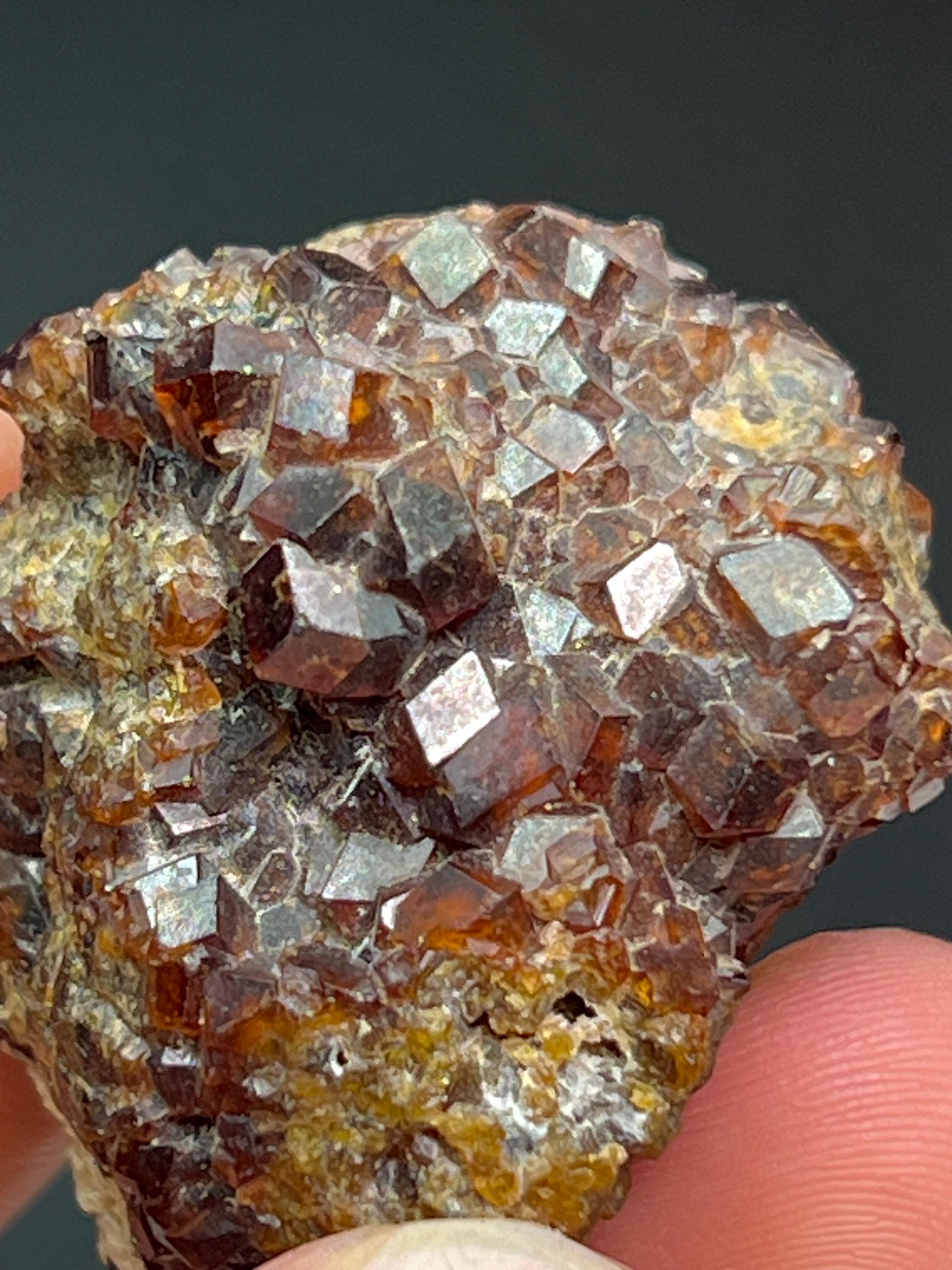 Spessartine Garnet Specimen - Crystal Gemstone AE 