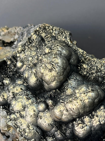 Museum Grade, Very Special Golden Color Stalactite And Botryoidal Formation Goethite Specimen - Crystal Gemstone AE 