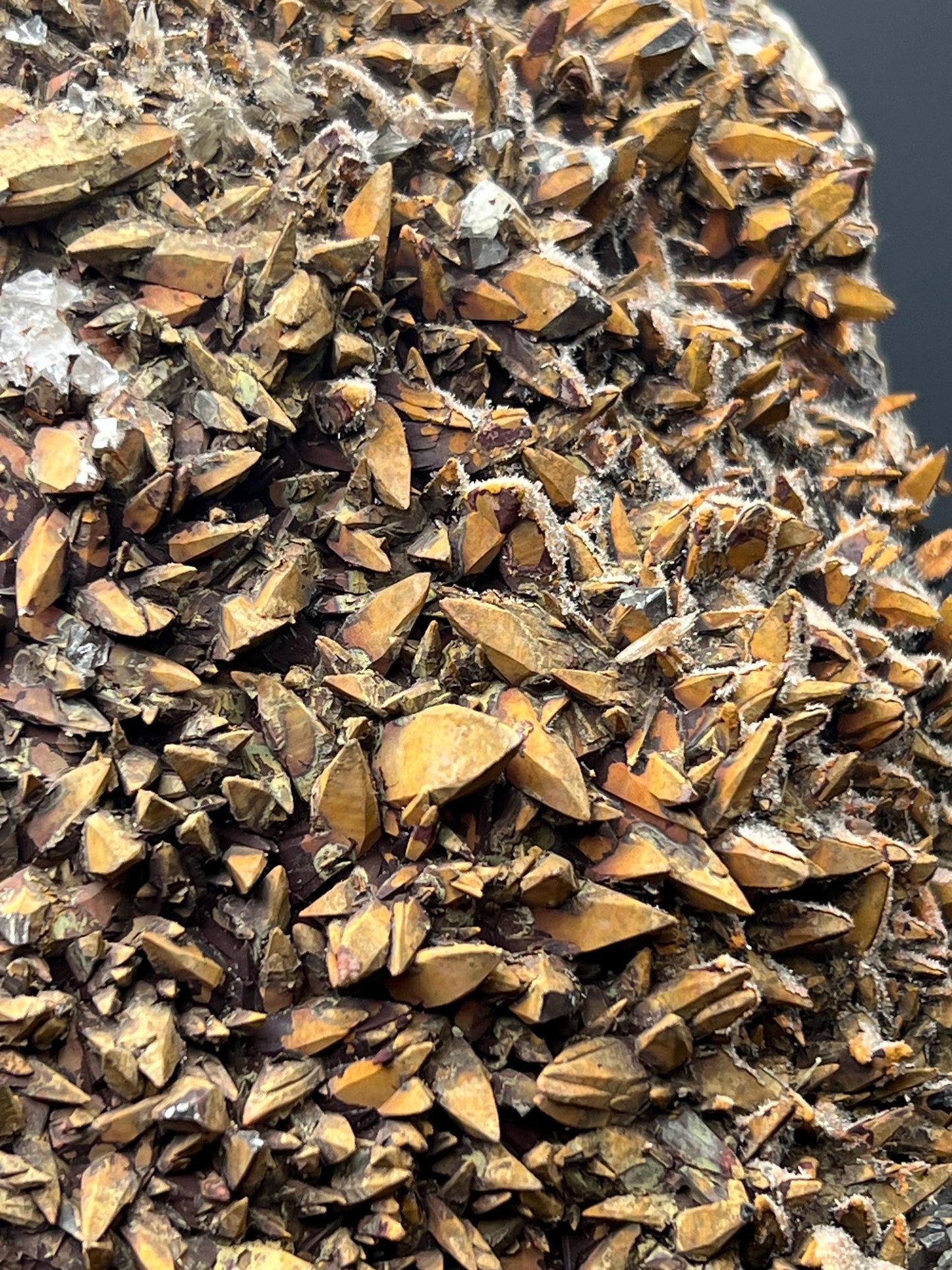 Large Size Feather Brown Crystal Calcite Specimen