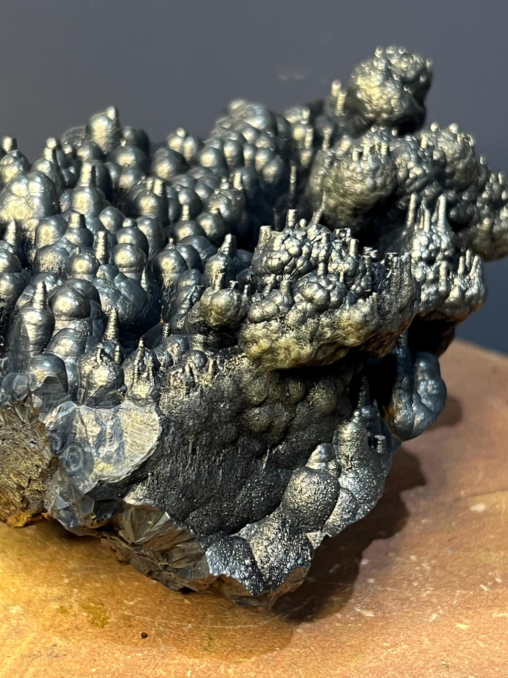 Museum Quality, Very Special Golden Color Stalactite Goethite Specimen - Crystal Gemstone AE 