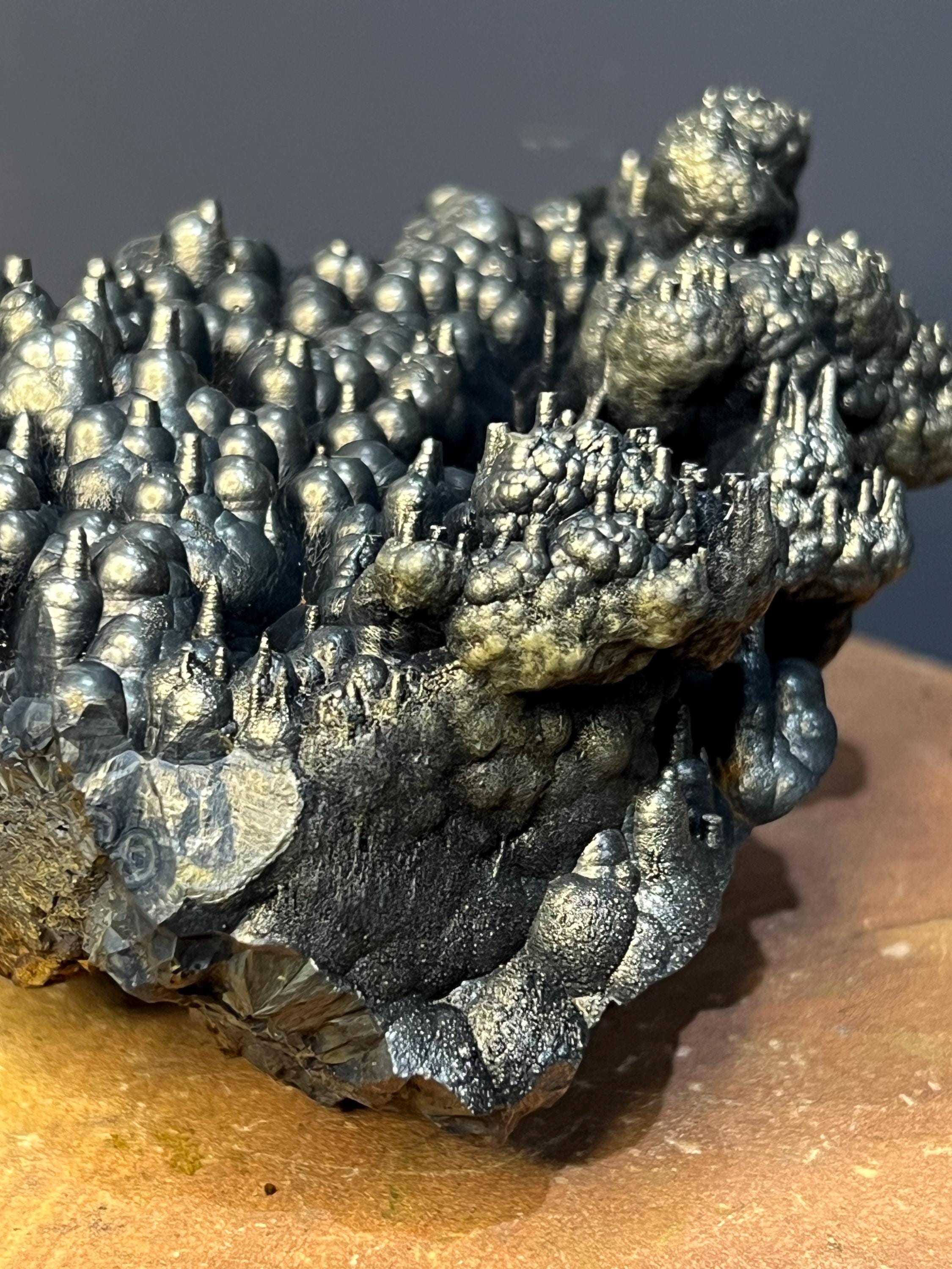 Museum Quality, Very Special Golden Color Stalactite Goethite Specimen - Crystal Gemstone AE 