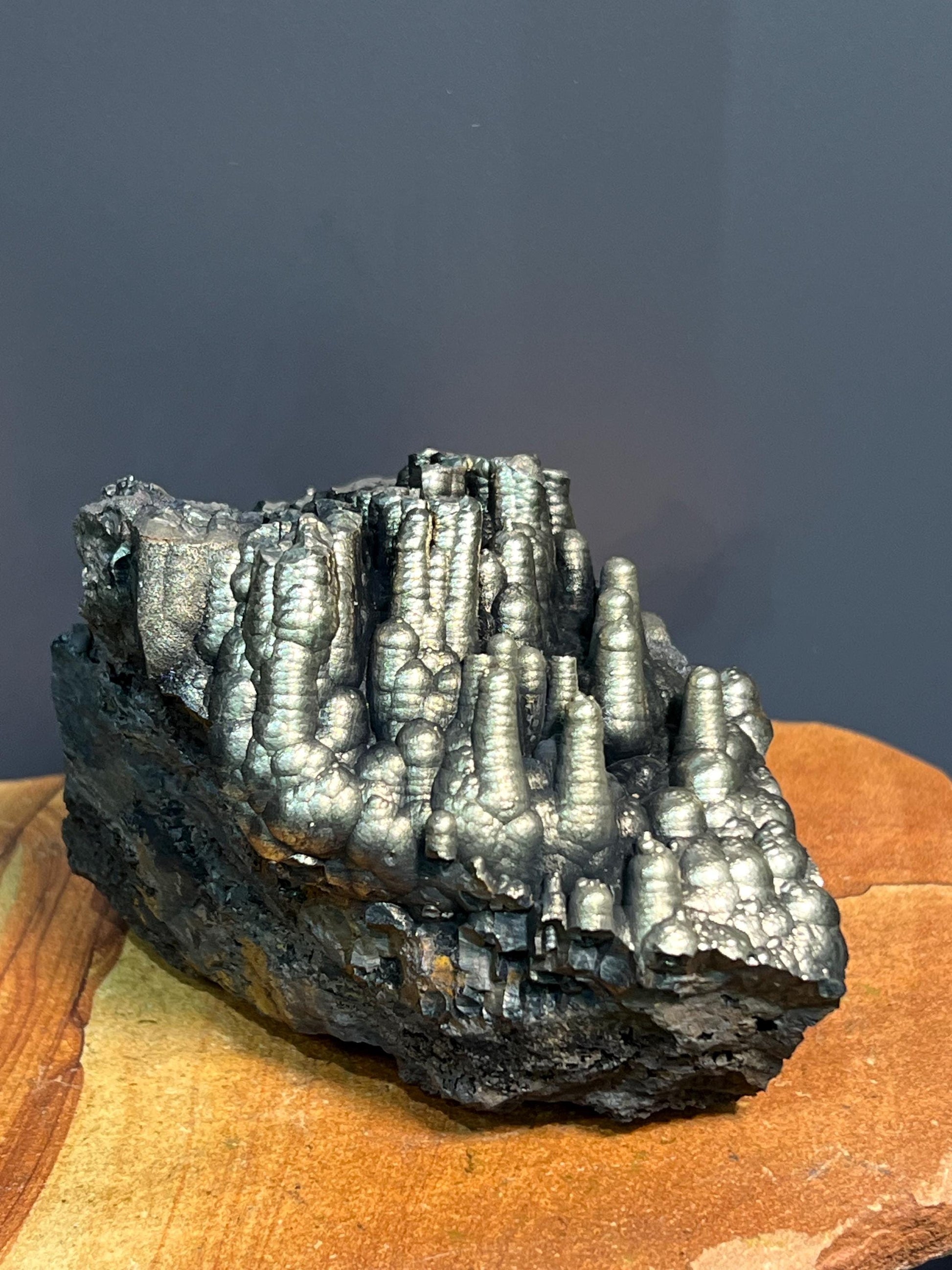 Museum Quality Very Showy Golden Color Stalactite Goethite, For Special Collection Piece - Crystal Gemstone AE 