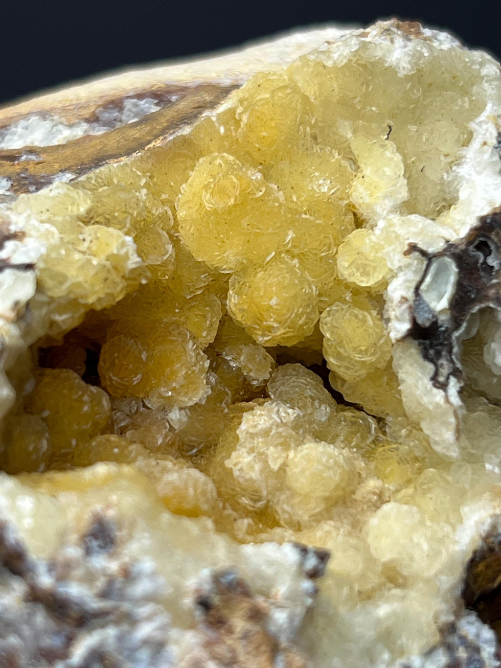 Yellow Hemimorphite Specimen - Crystal Gemstone AE 