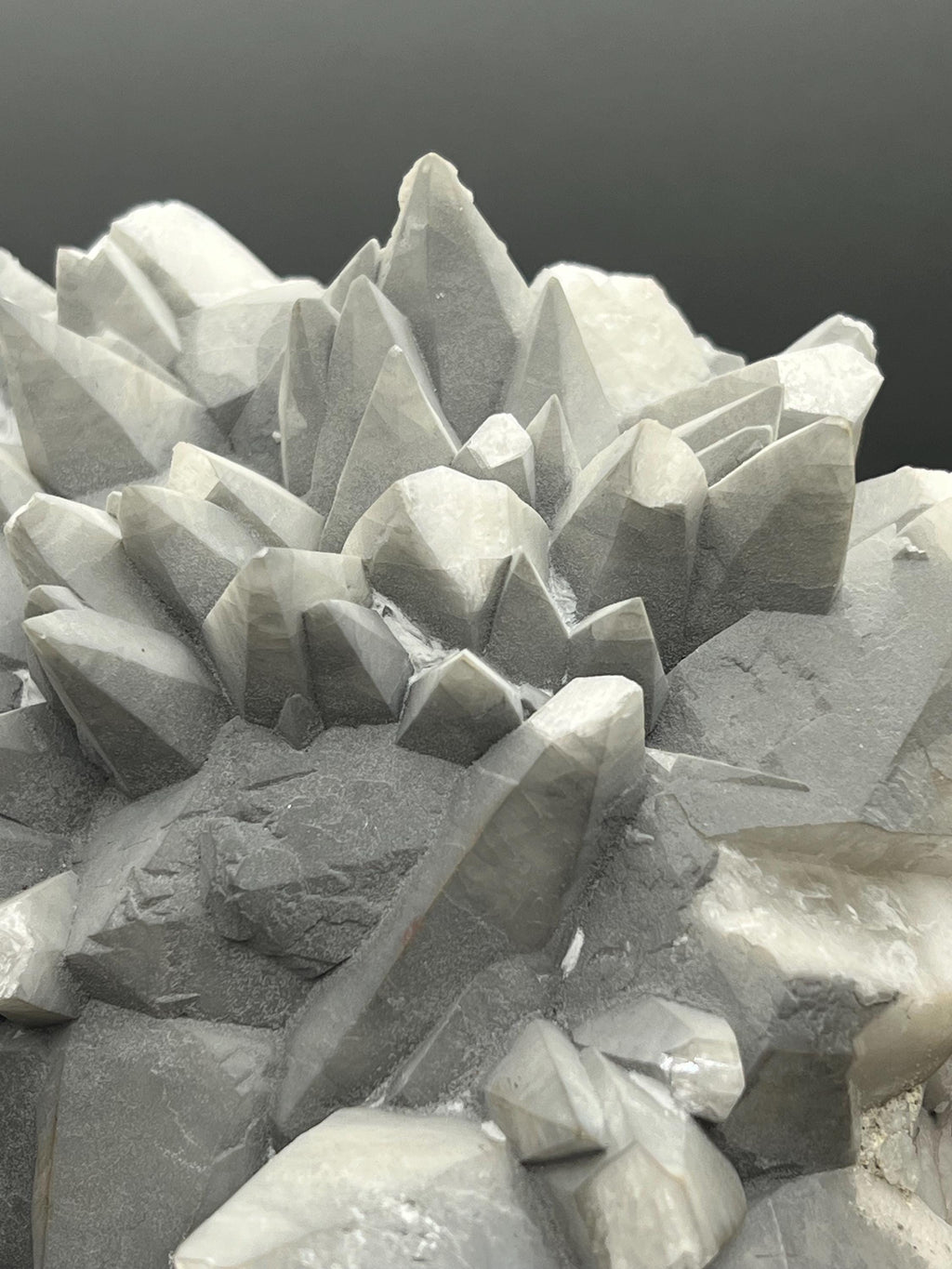 Extra Large Gray Crystal Calcite Specimen - Crystal Gemstone AE 