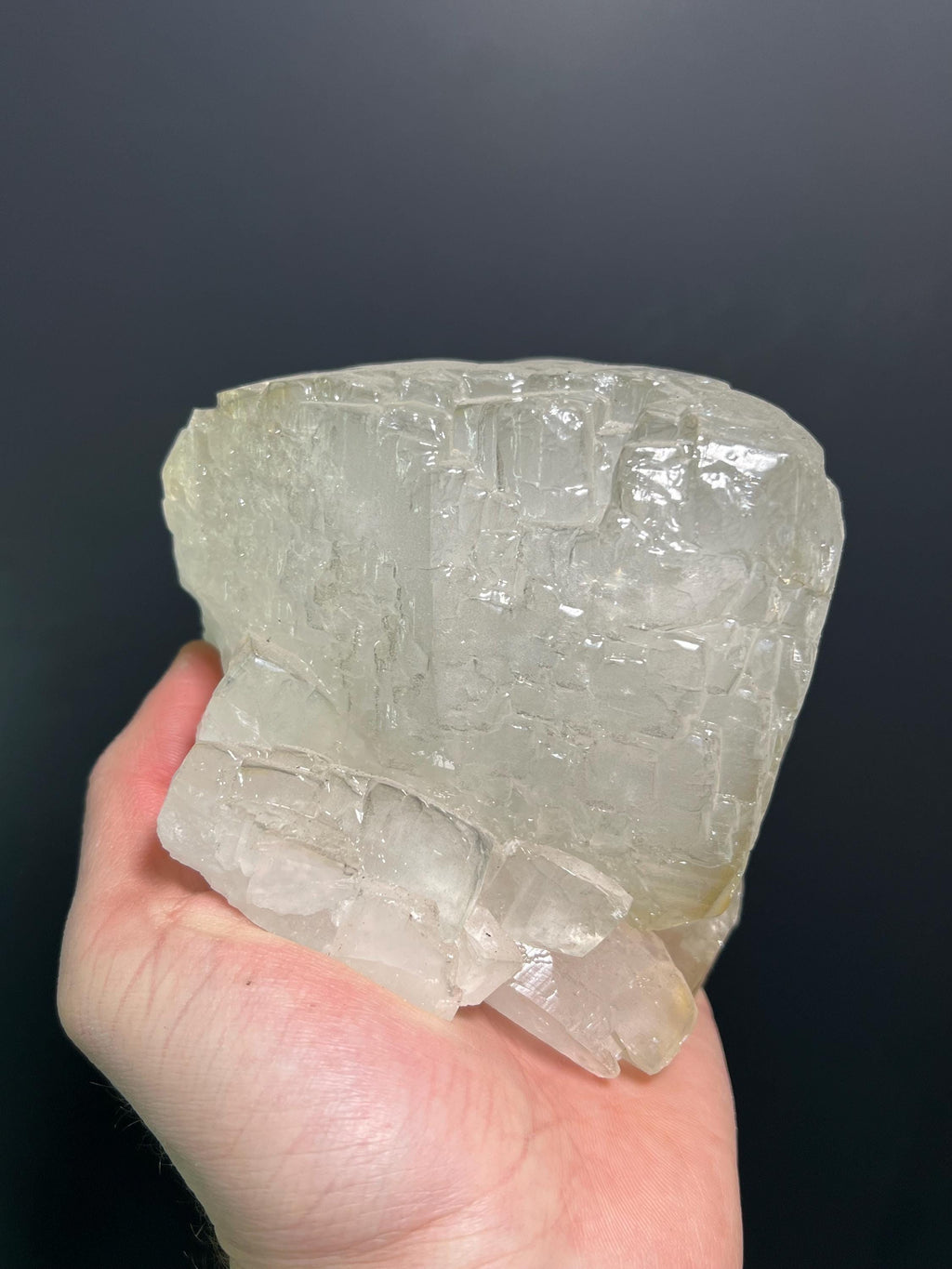 Special, Colored Alloys Clear Gray Crystal Calcite Specimen, 2kg - Crystal Gemstone AE 