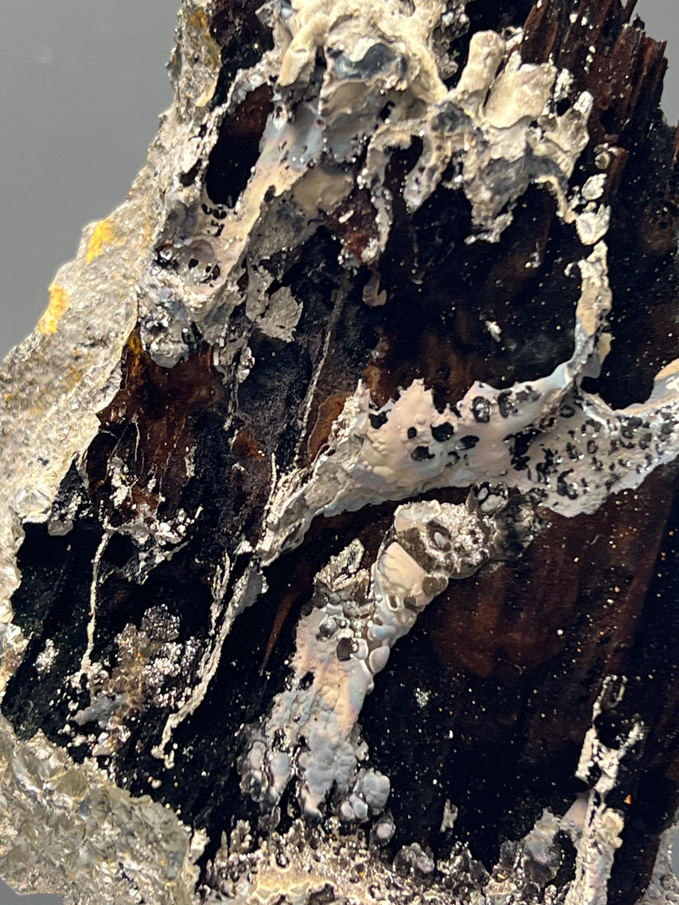 Special Quality, Showy Specularite And Limonite With Stalactite Goethite - Crystal Gemstone AE 