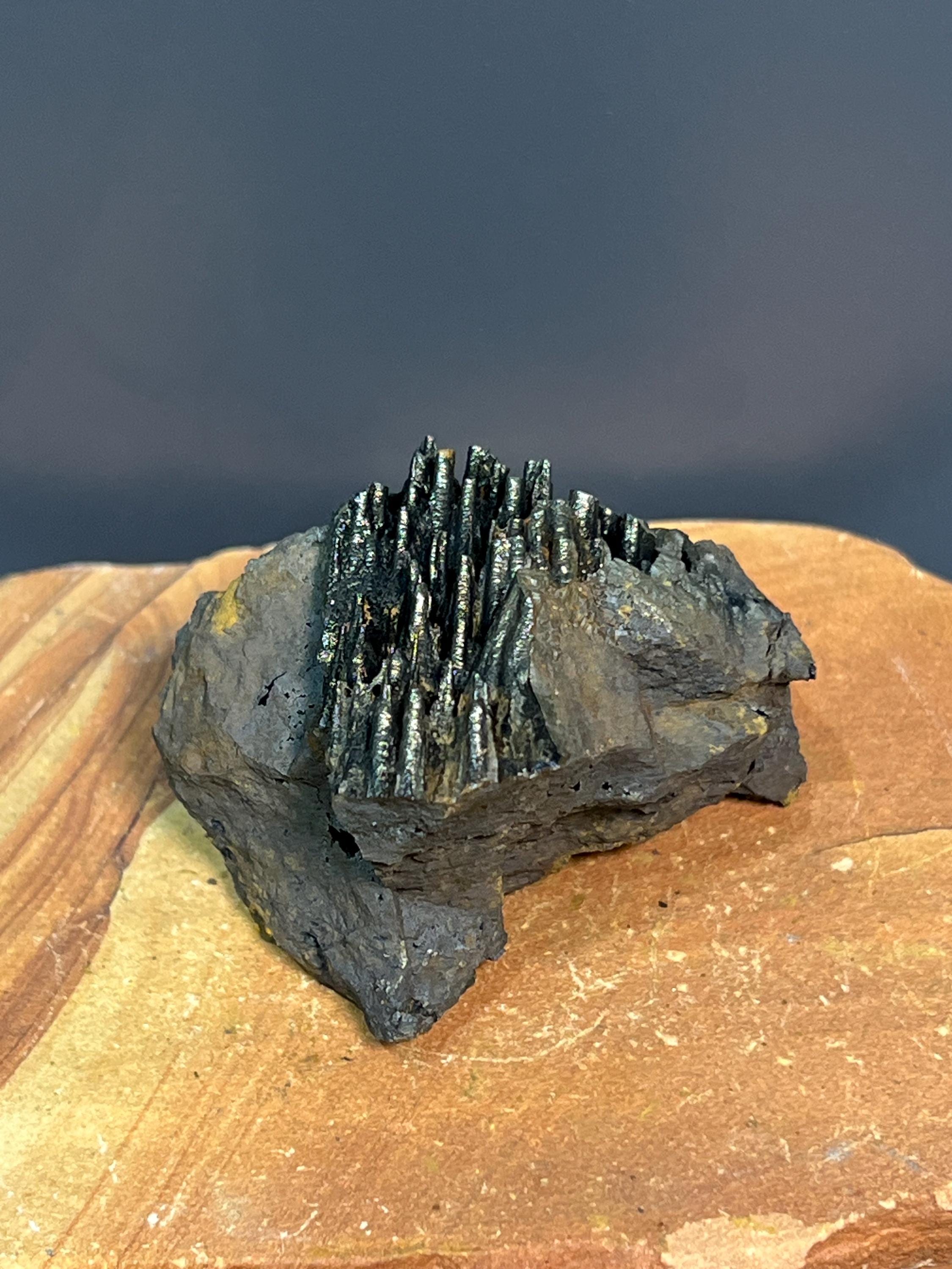 Showy Golden Color Stalactite Goethite - Crystal Gemstone AE 