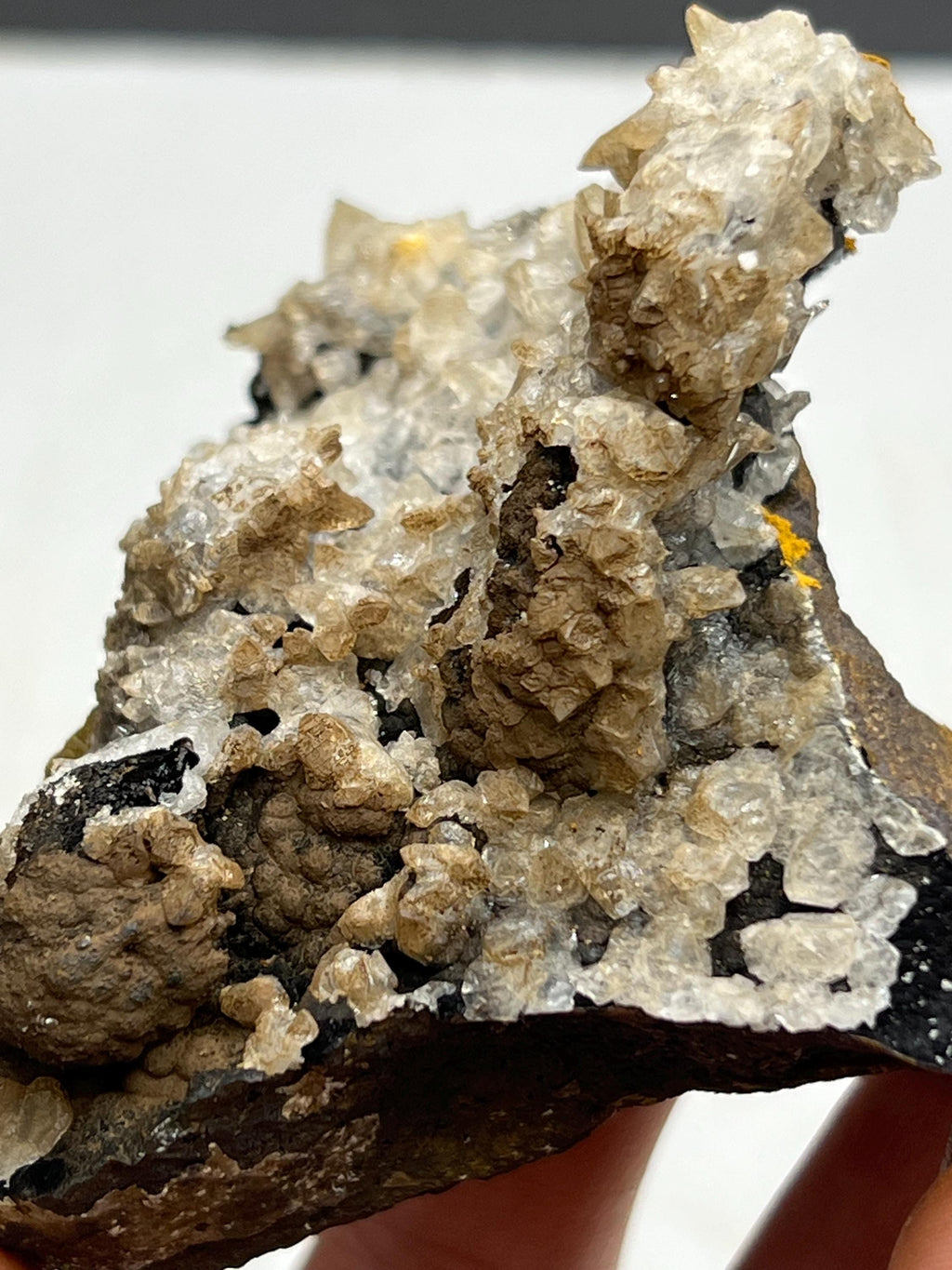 Very Special, Calcite On Hematite Mineral, From Turkey - Crystal Gemstone AE 