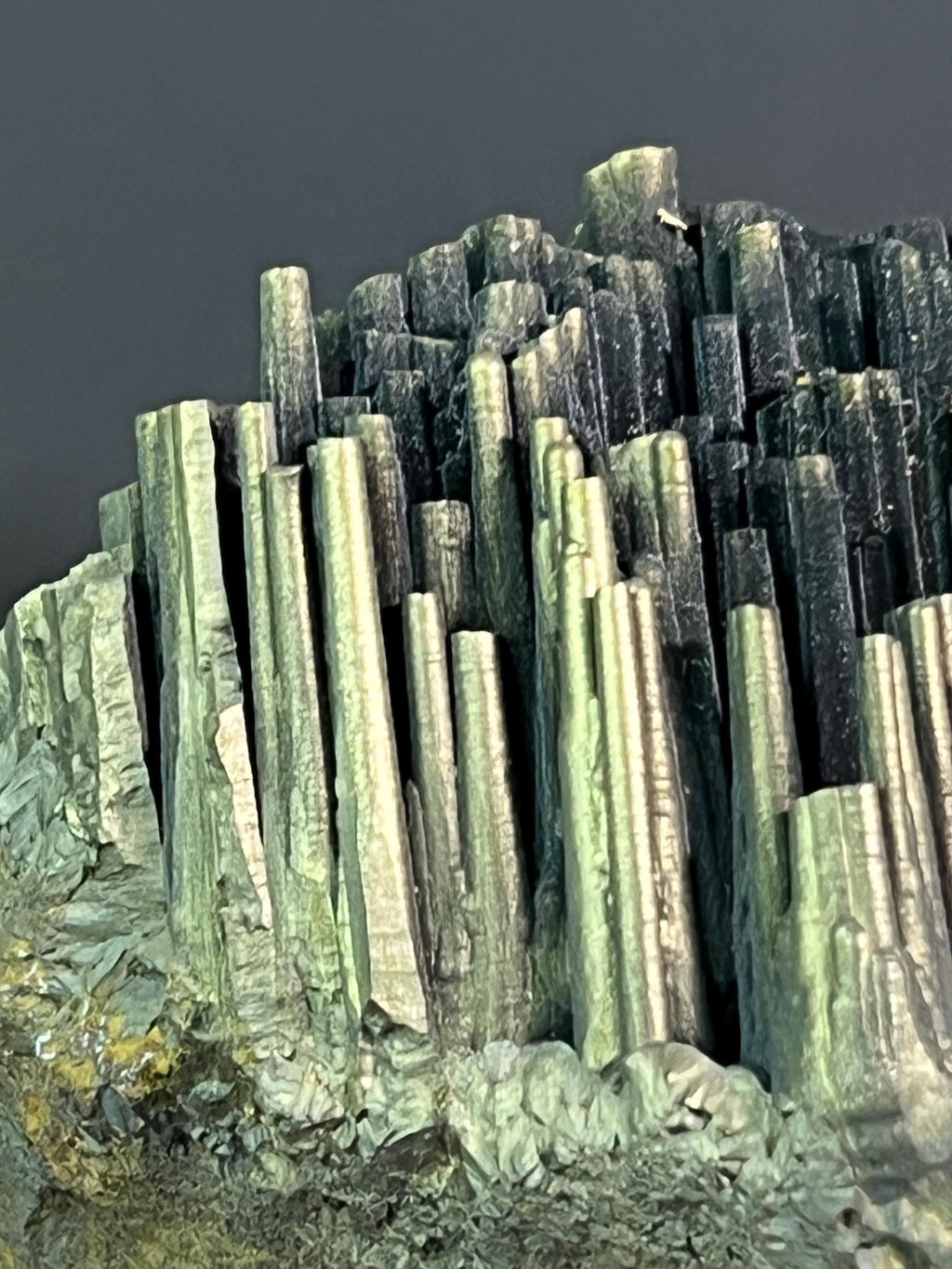 "Museum Grade" Golden Color Stalactite Goethite - Crystal Gemstone AE 