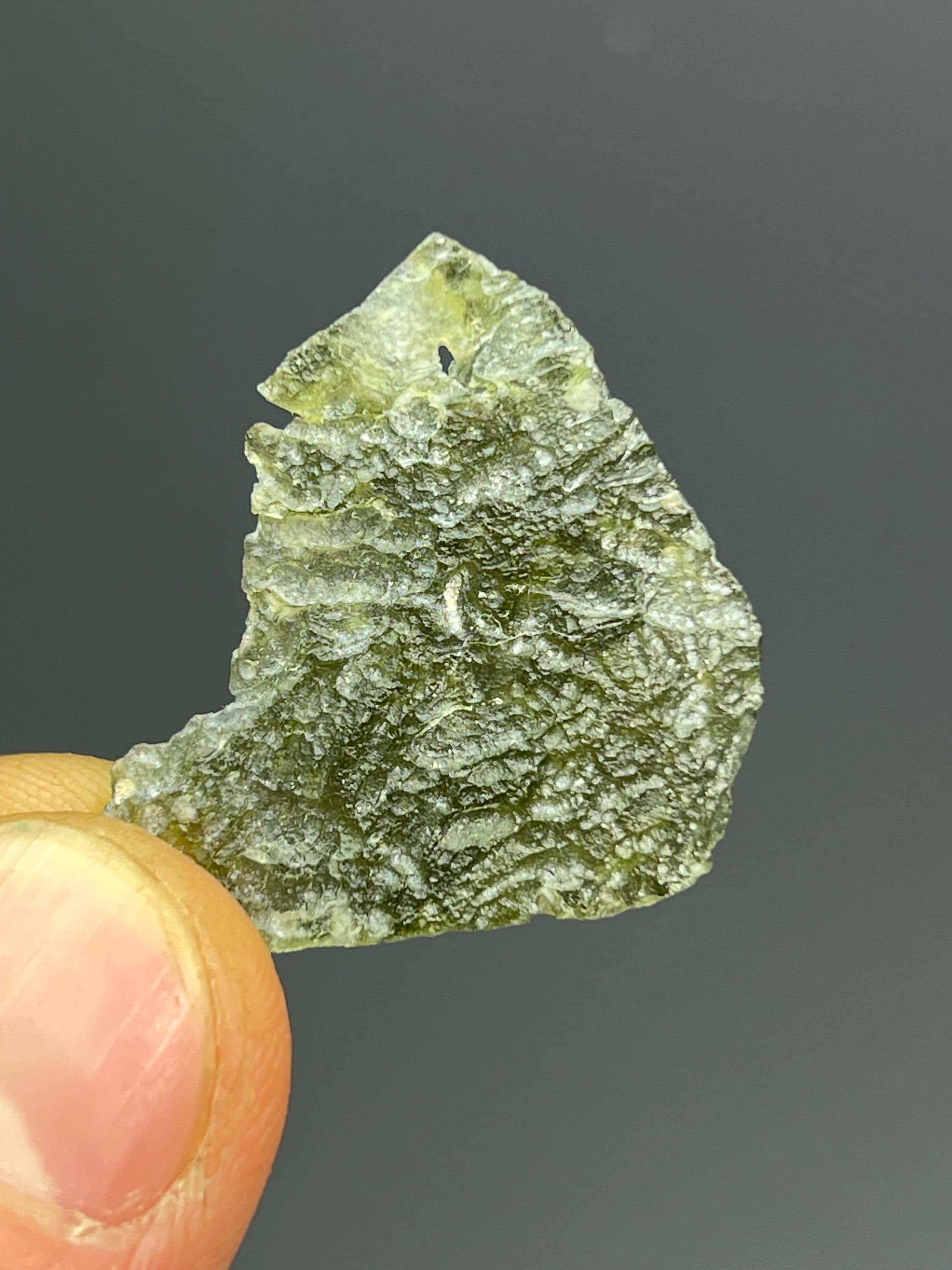 2 Pieces Moldavite Specimens - Crystal Gemstone AE 